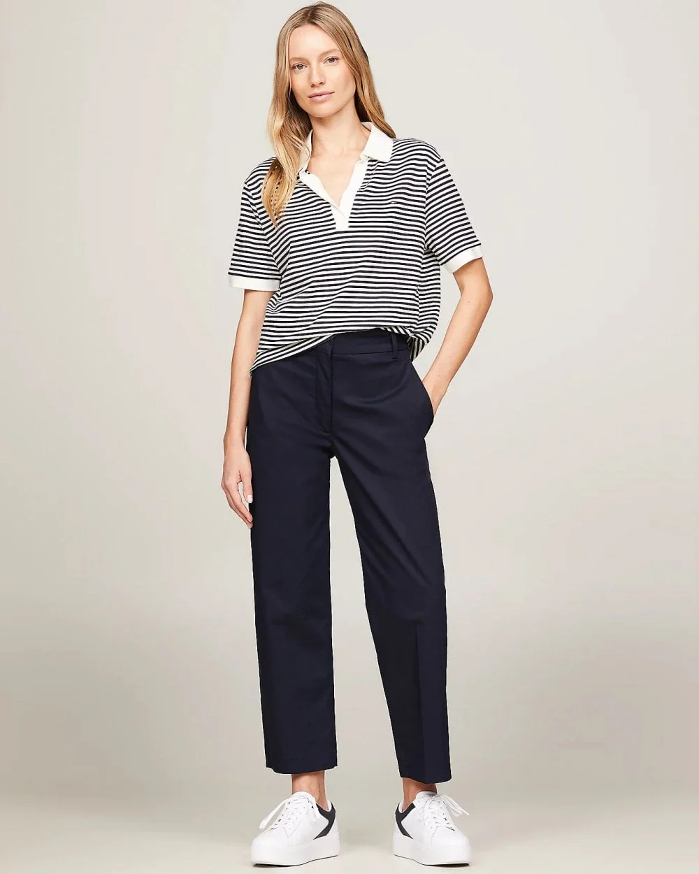 Tommy Hilfiger Relax Open Placket Lyocell Womens Polo - Image 3