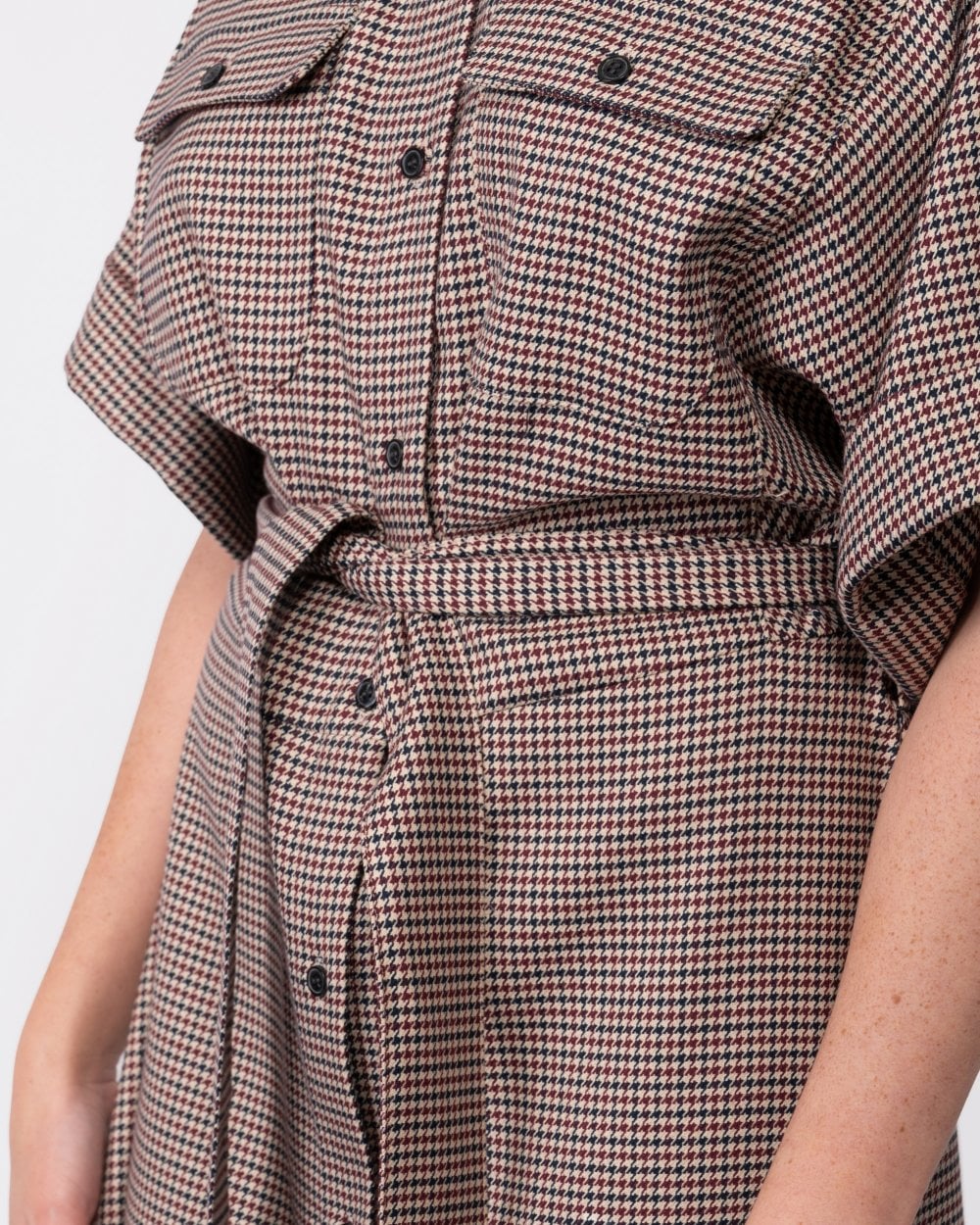 Tommy Hilfiger RWB Check Womens Midi Shirt Dress - Image 4