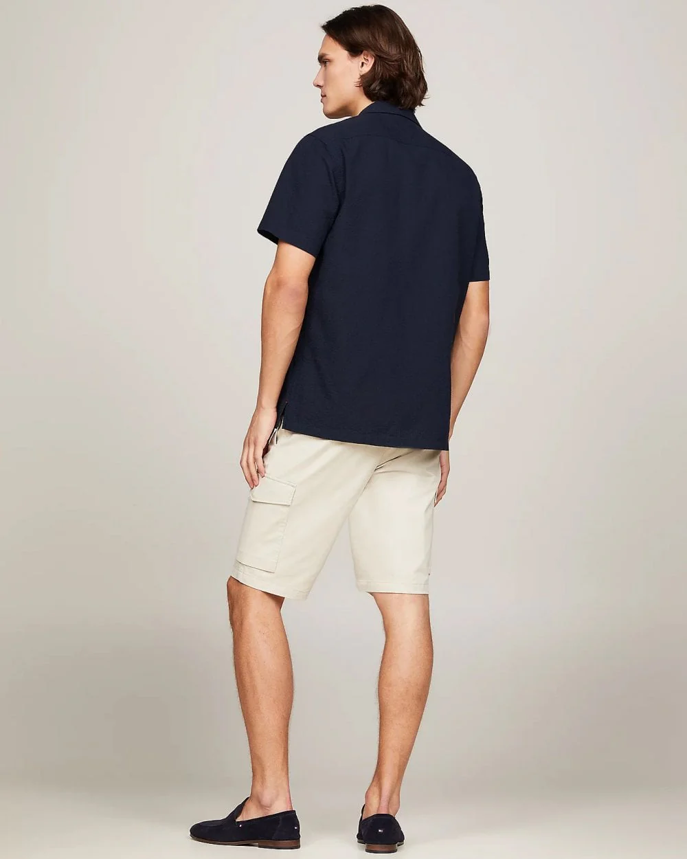 Tommy Hilfiger Seersucker Solid Mens Shirt - Image 4
