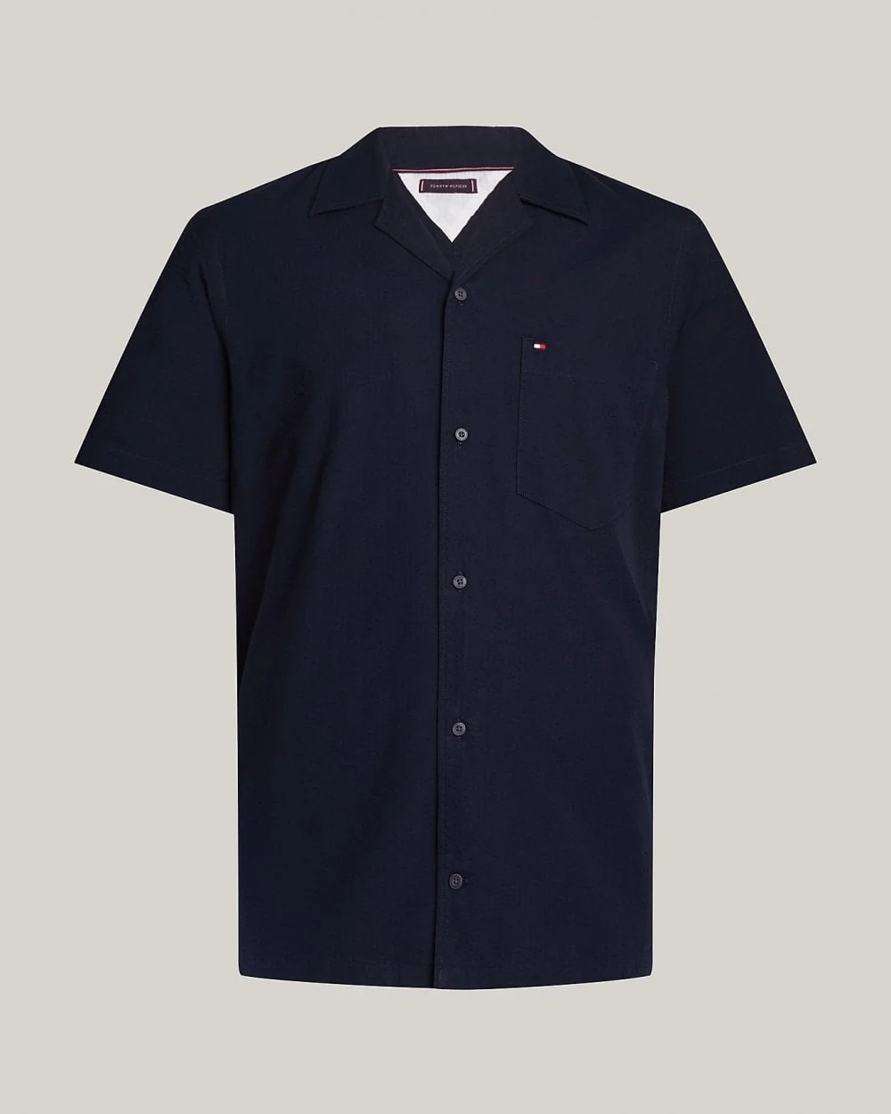 Tommy Hilfiger Seersucker Solid Mens Shirt - Image 5