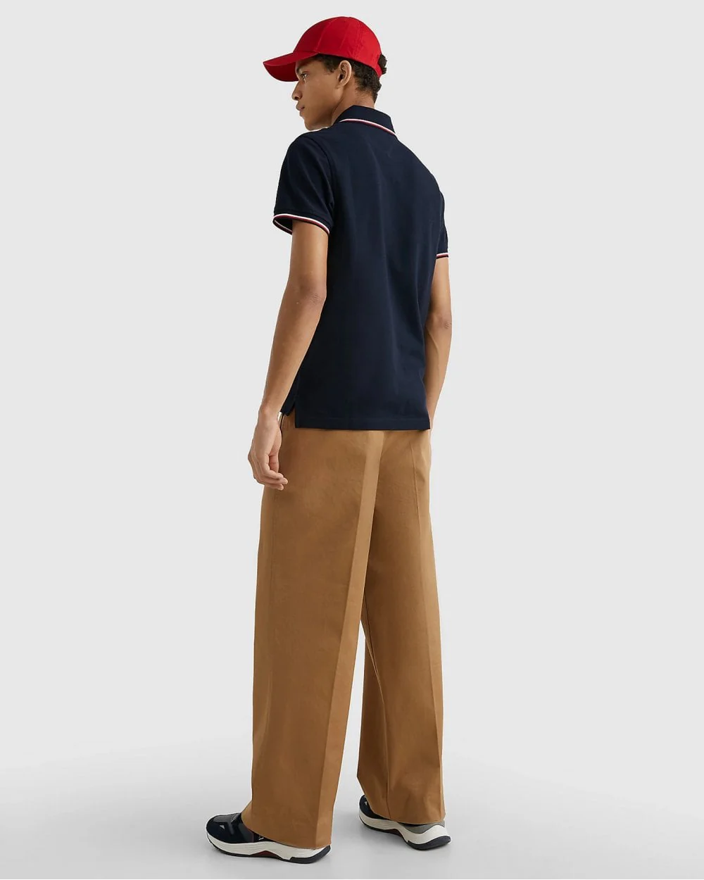Tommy Hilfiger Slim Mens Tipped Polo - Desert Sky - Image 4