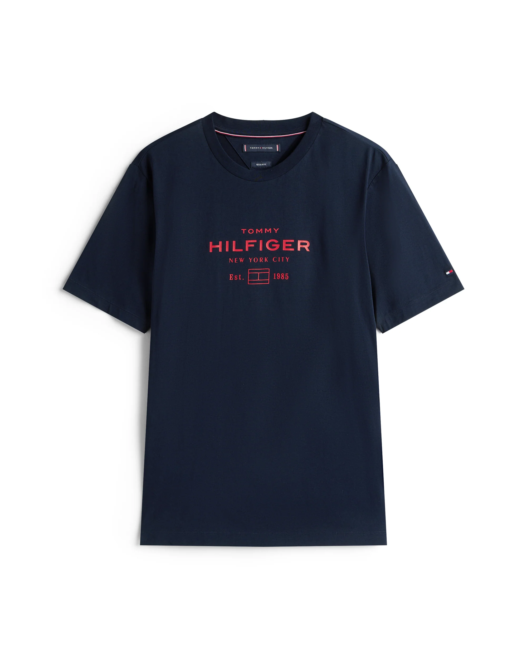 Tommy Hilfiger Stack Hilfiger Mens Graphic T-Shirt - Desert Sky - Image 5