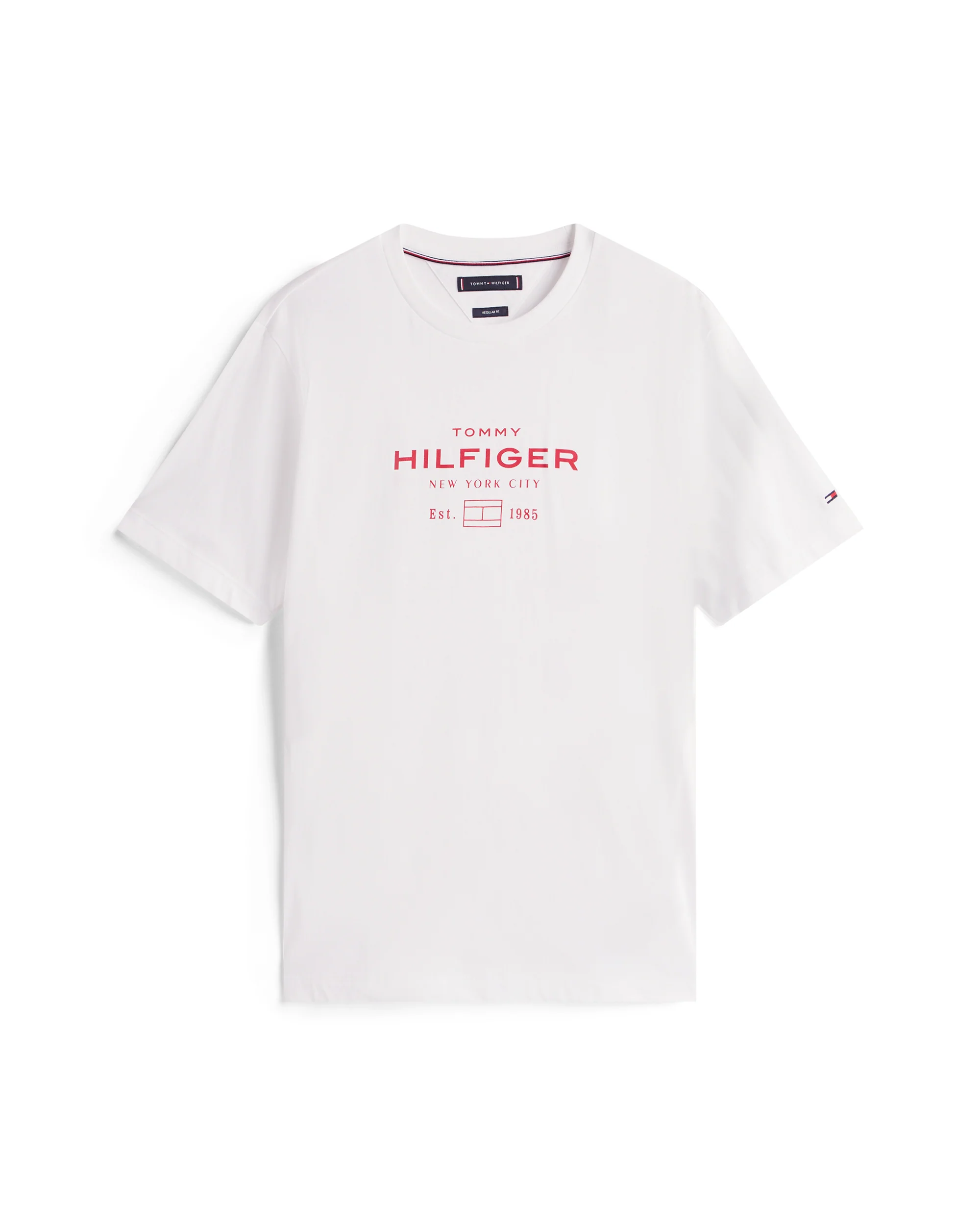 Tommy Hilfiger Stack Hilfiger Mens Graphic T-Shirt - White - Image 5