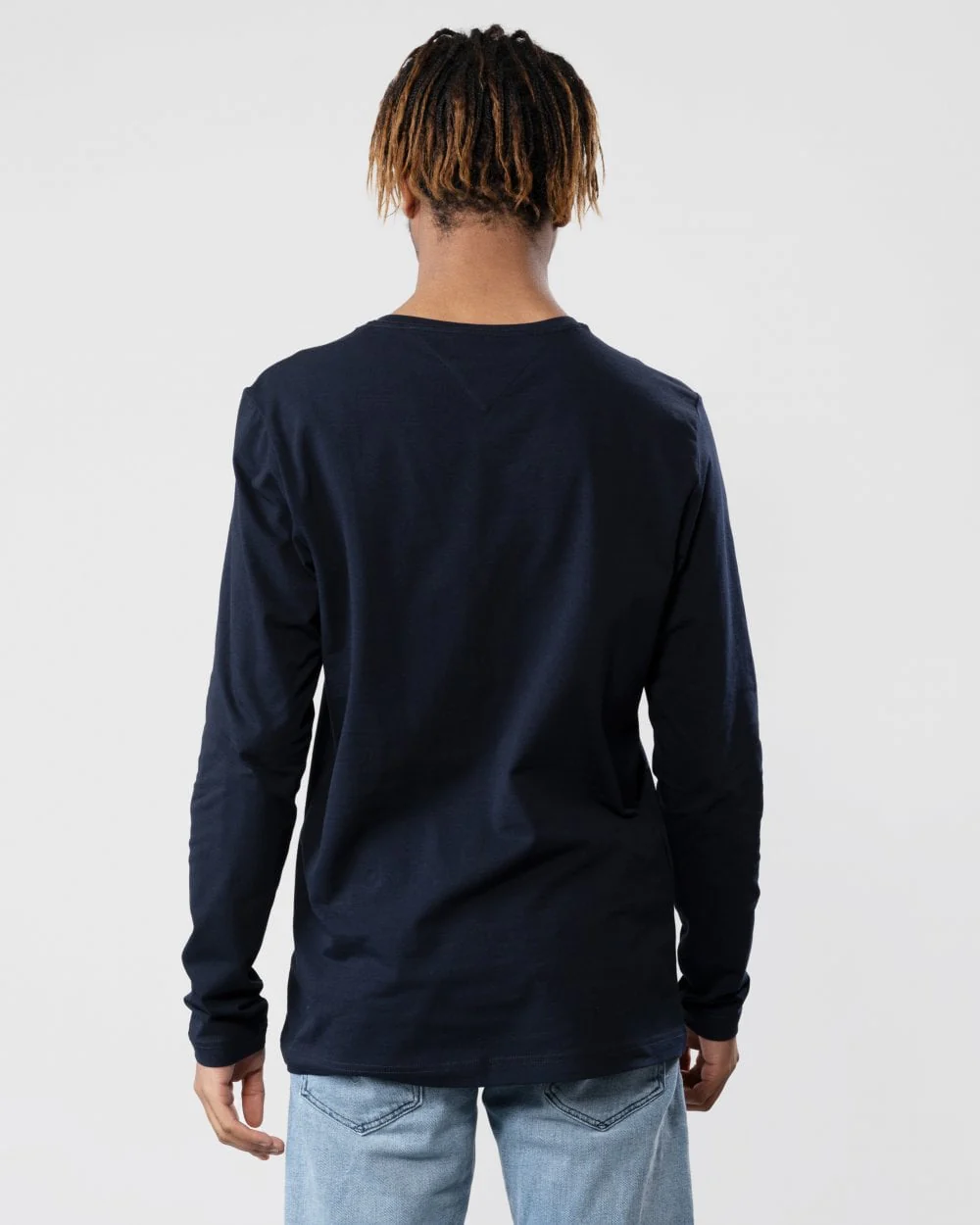 Tommy Hilfiger Stretch Slim Fit Mens Long Sleeve T-Shirt - Desert Sky - Image 6