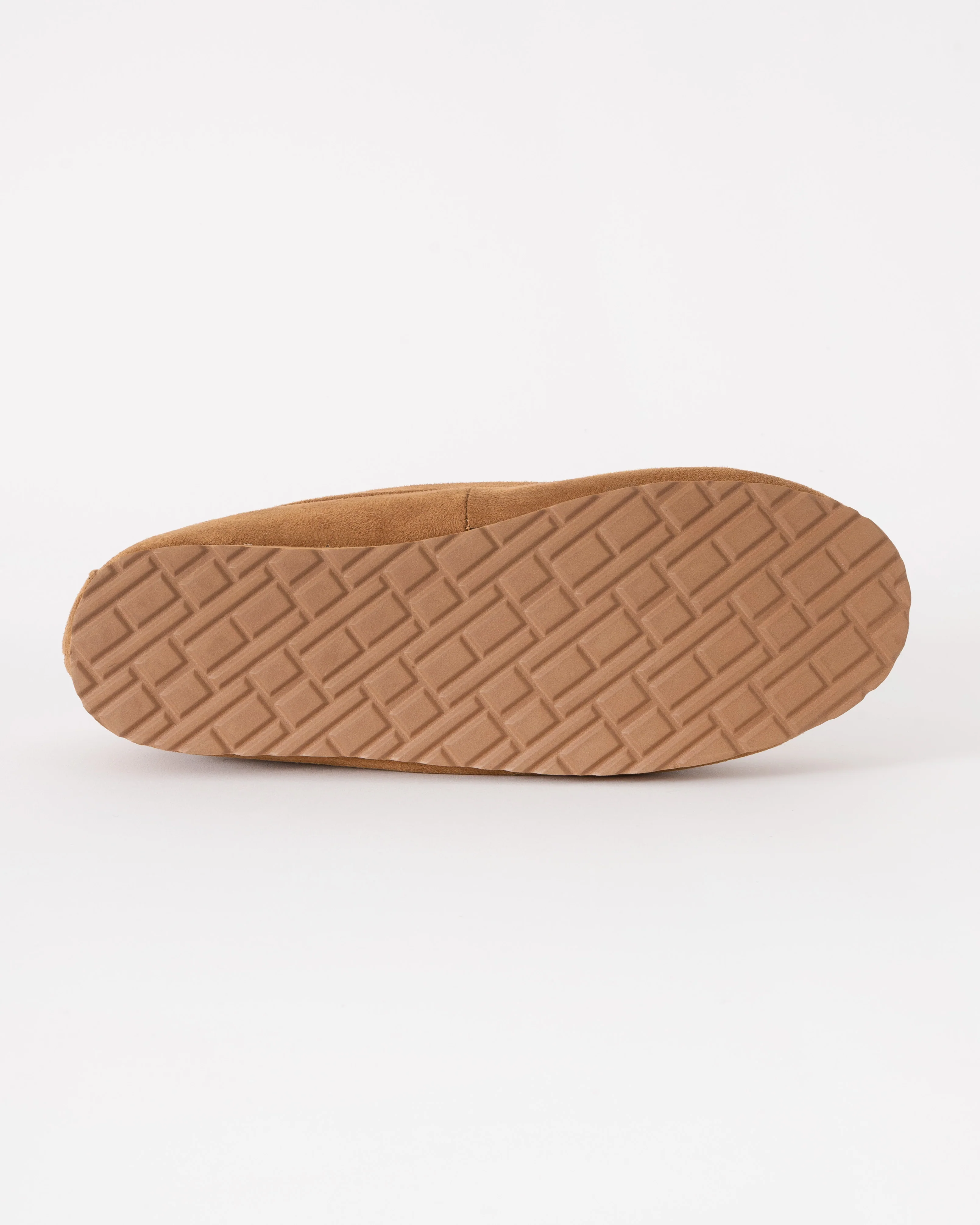Tommy Hilfiger Suede Hilfiger Mens Driver House Shoes - Desert Khaki - Image 4