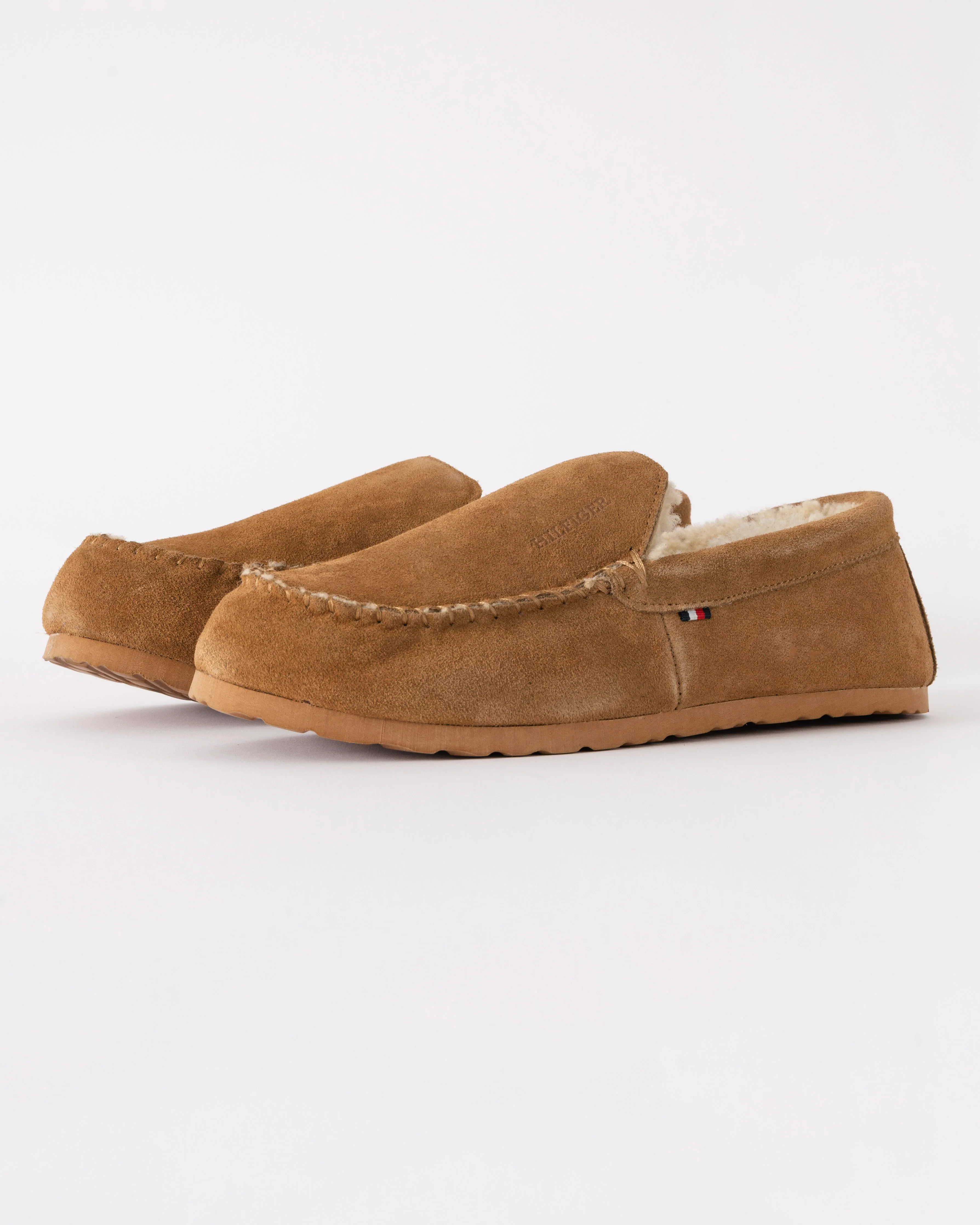 Tommy Hilfiger Suede Shirling Hilfiger Mens House Slippers - Sahara - Image 2