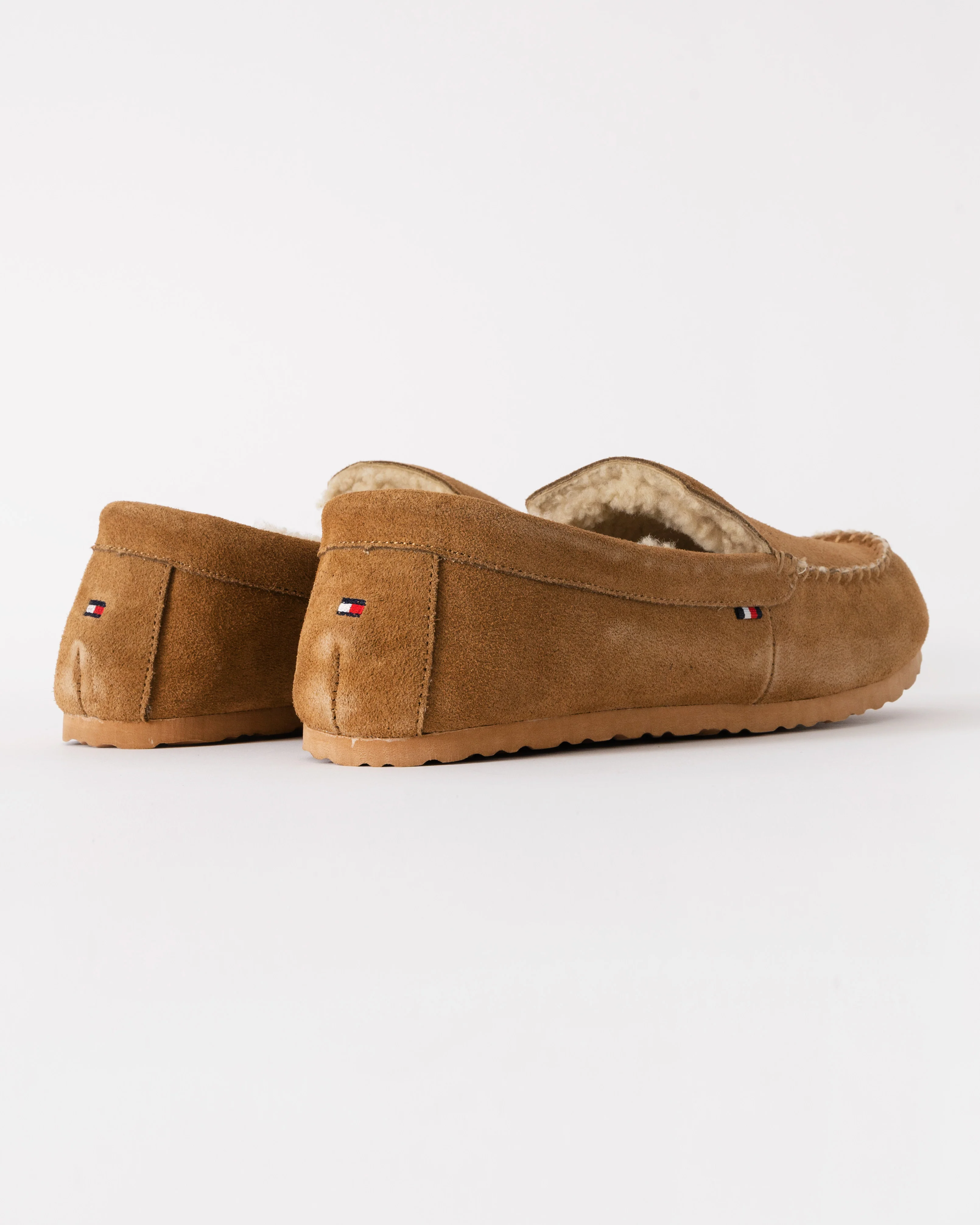 Tommy Hilfiger Suede Shirling Hilfiger Mens House Slippers - Sahara - Image 4