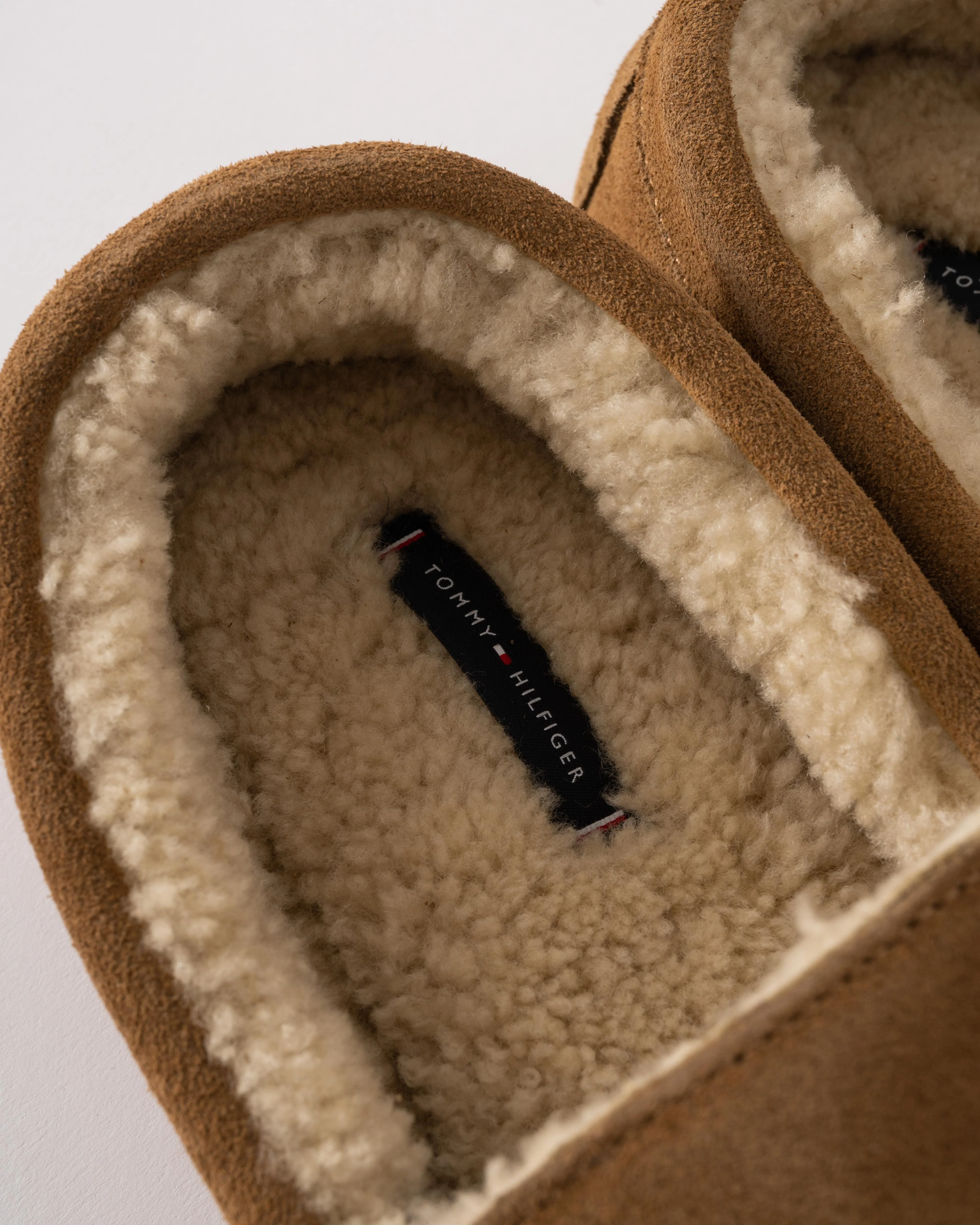 Tommy Hilfiger Suede Shirling Hilfiger Mens House Slippers - Sahara - Image 7