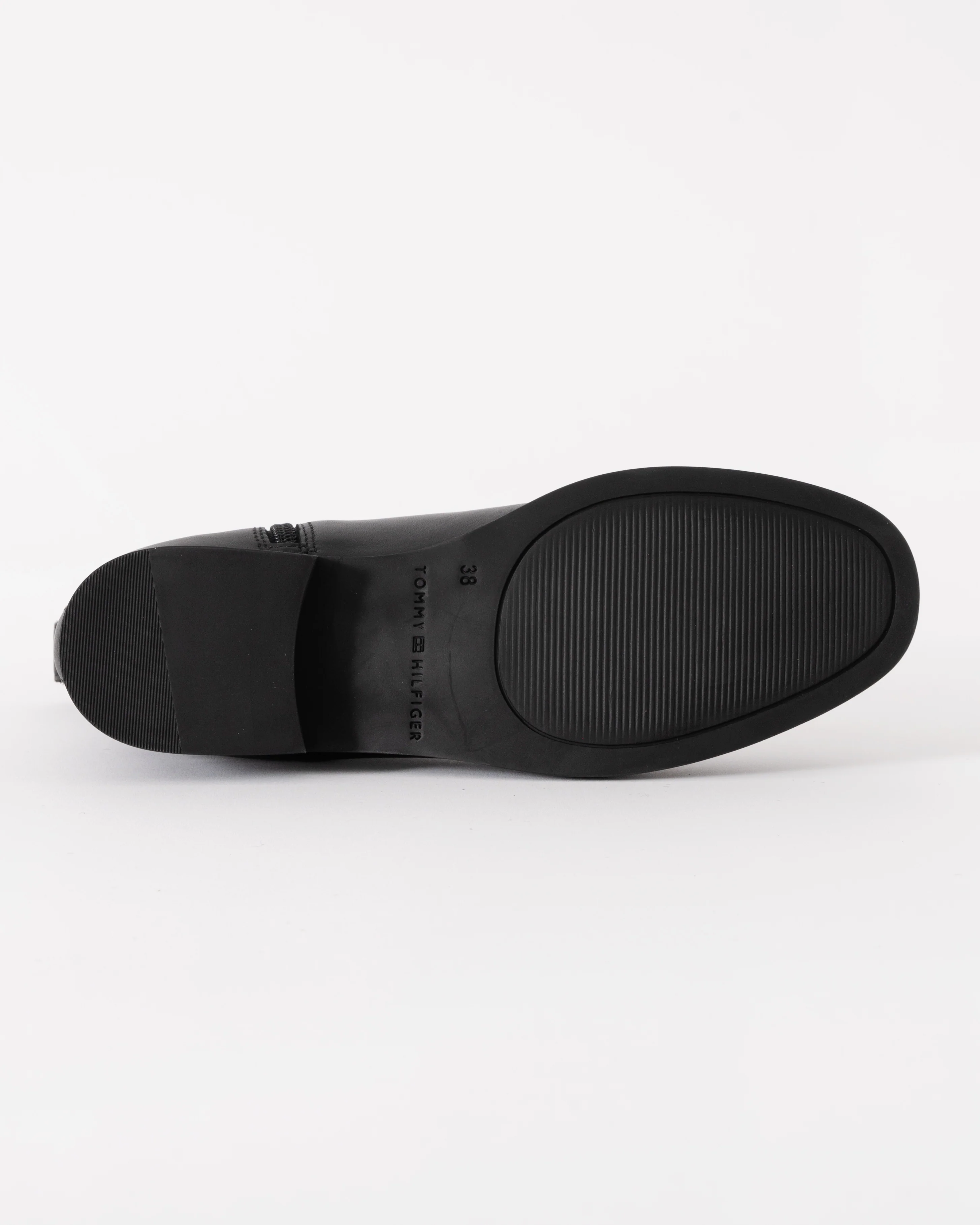 Tommy Hilfiger TH Buckle Womens Riding Leather Booties - Black - Image 4