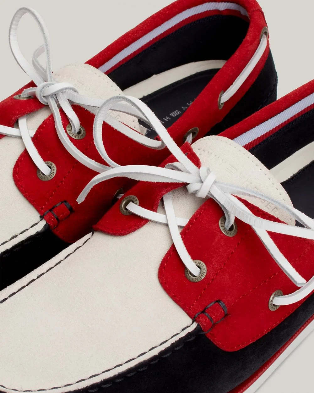 Tommy Hilfiger TH Core Colour Block Mens Suede Boat Shoes - Image 2