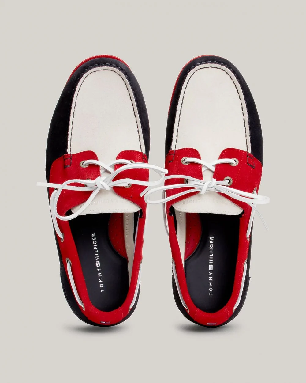 Tommy Hilfiger TH Core Colour Block Mens Suede Boat Shoes - Image 3