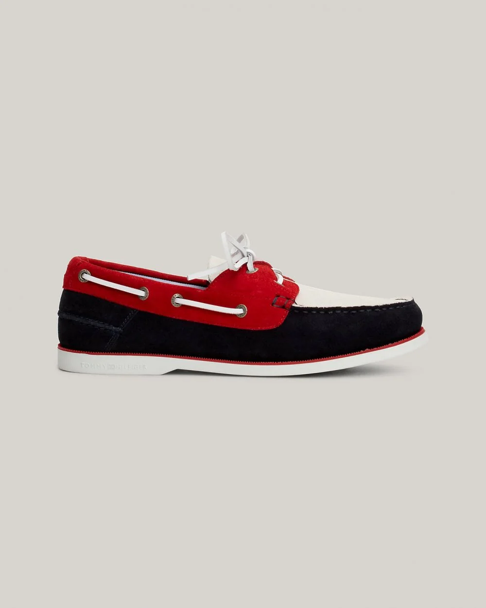 Tommy Hilfiger TH Core Colour Block Mens Suede Boat Shoes - Image 6