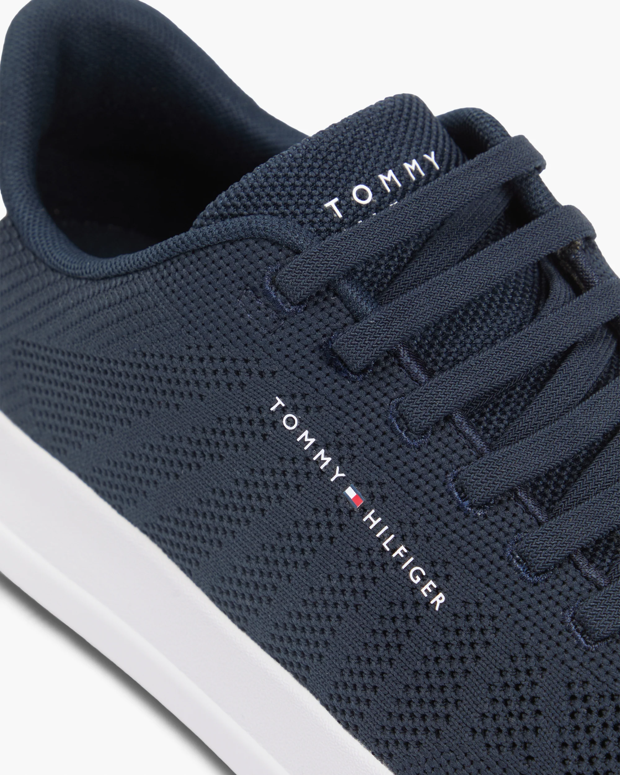 Tommy Hilfiger TH Court Knit Mens Trainers - Desert Sky - Image 2