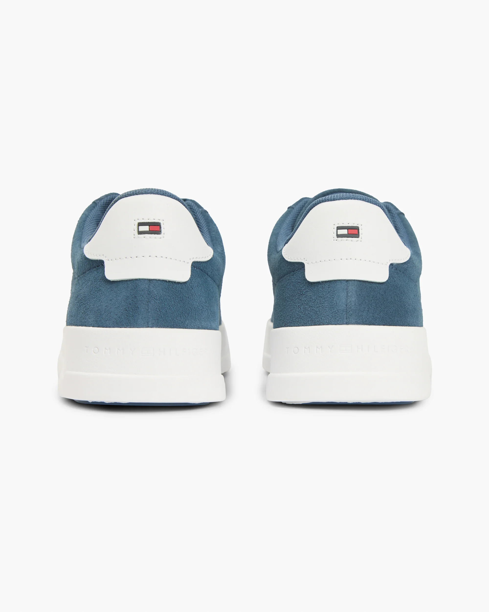 Tommy Hilfiger TH Court Suede Mens Trainers - Aegean Sea - Image 4