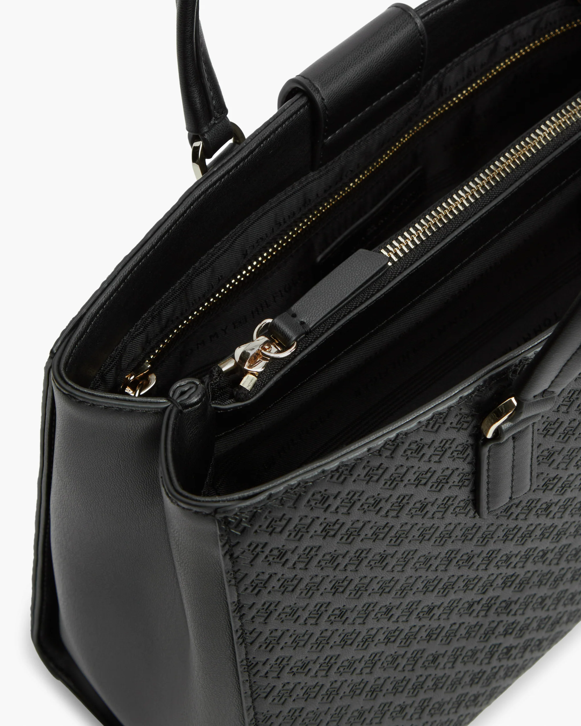 Tommy Hilfiger TH Daily Mono Womens Satchel Bag - Black - Image 4