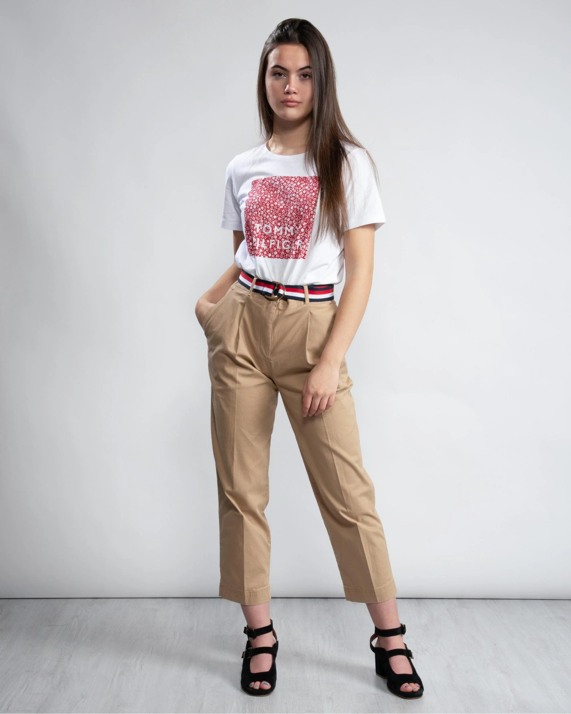 Tommy Hilfiger Th Essential Pleated Womens Chino - Image 2