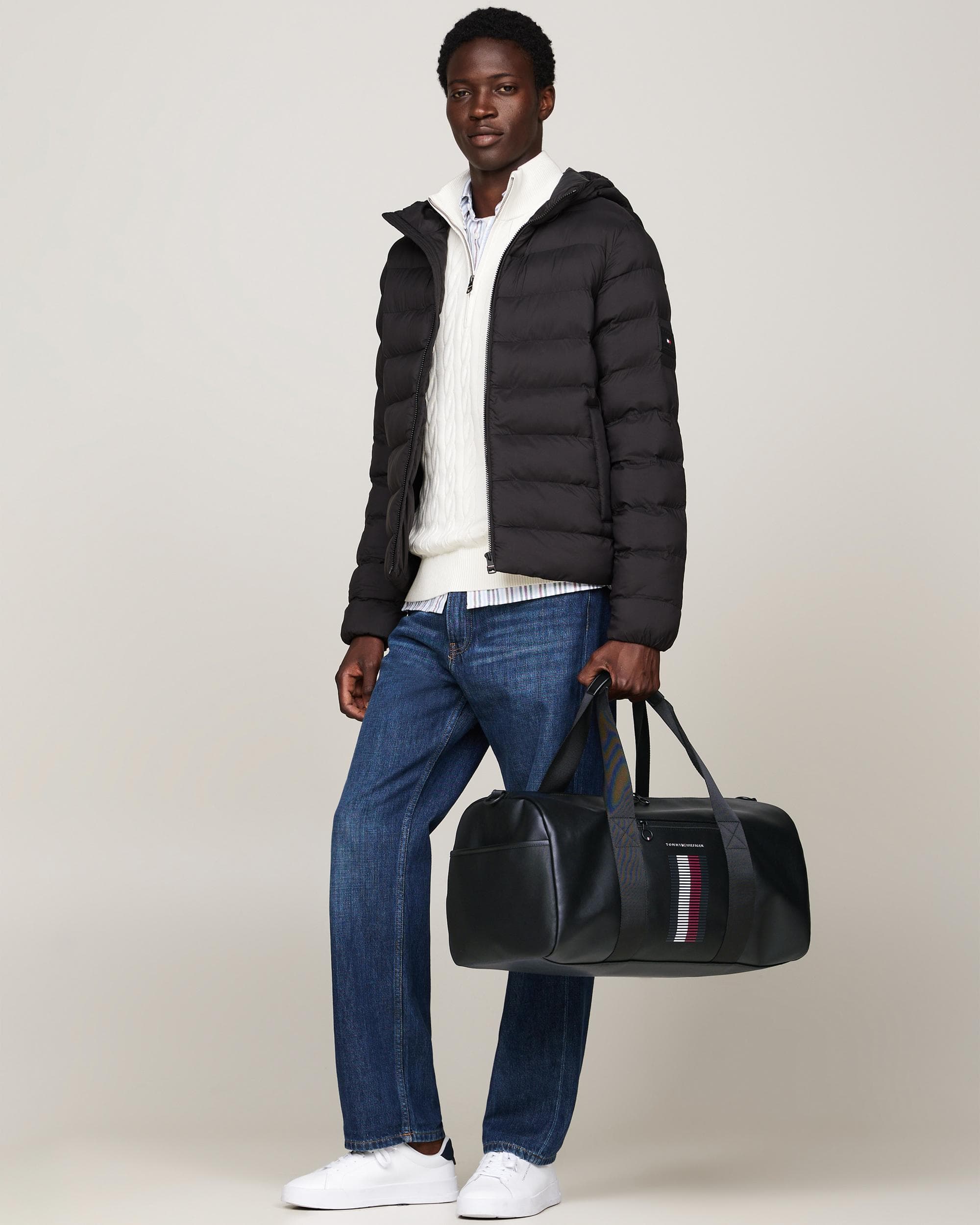 Tommy Hilfiger TH Foundation Pique Mens Duffle Bag - Image 5