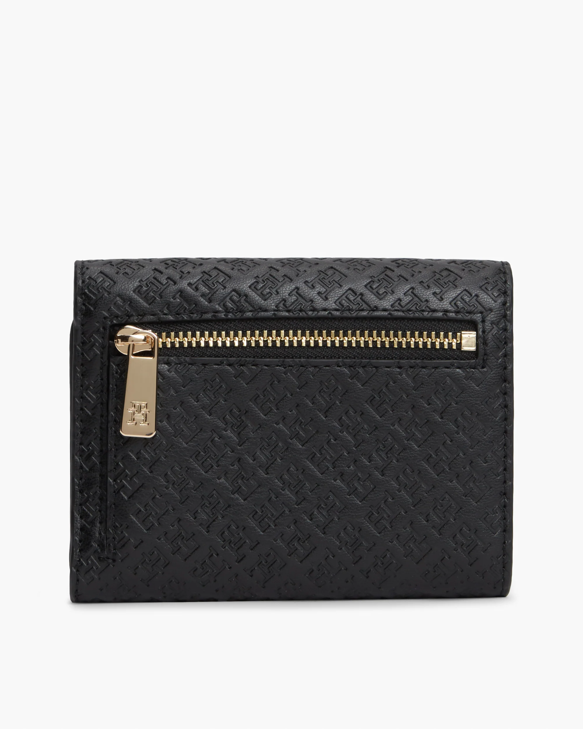Tommy Hilfiger TH Icon Mono Womens Trifold Wallet - Black - Image 4