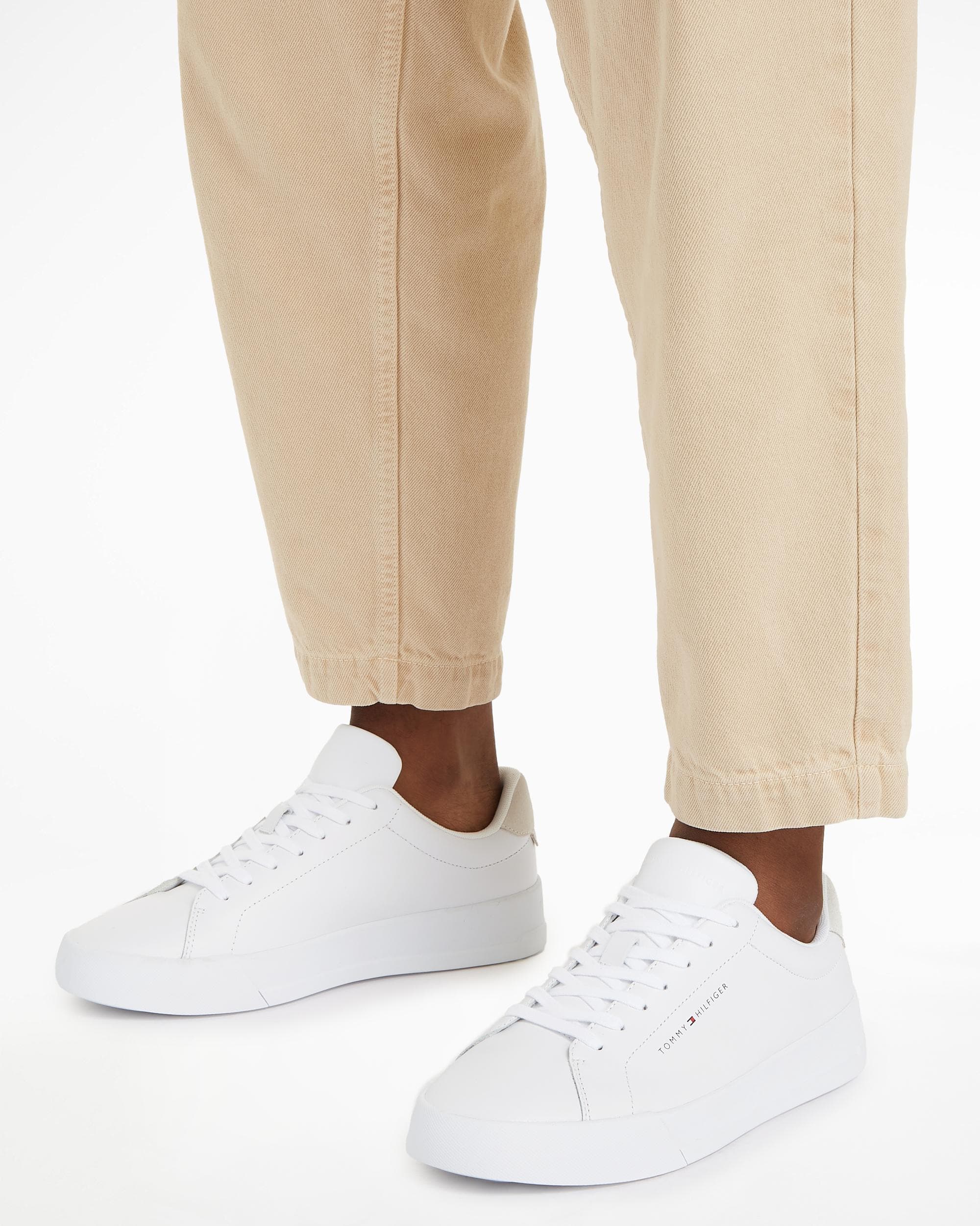 Tommy Hilfiger TH Leather Mens Court Trainers