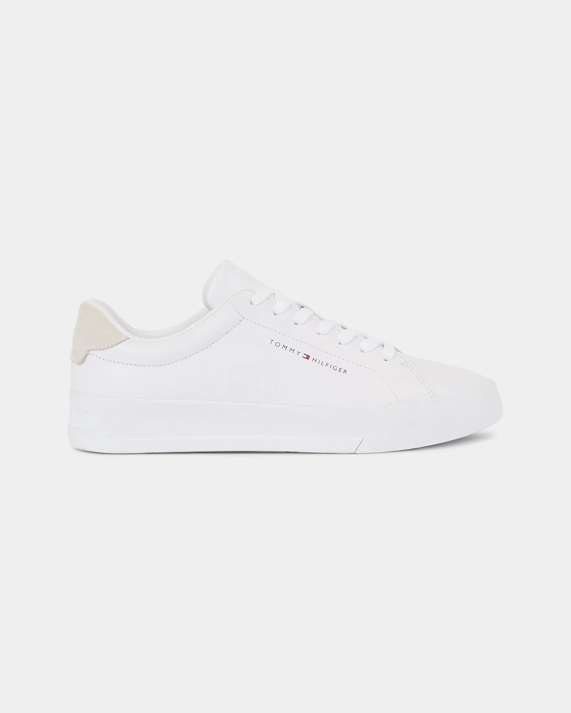 Tommy Hilfiger TH Leather Mens Court Trainers - Image 4