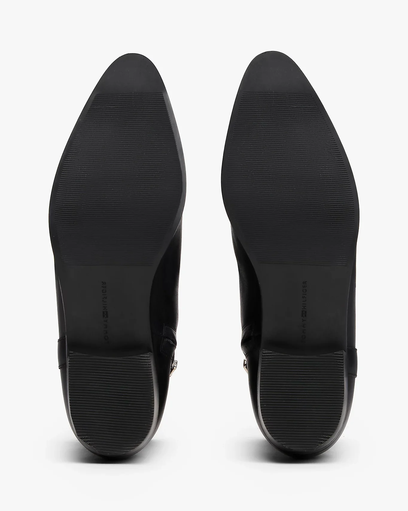 Tommy Hilfiger TH Leather Pointy Womens Zipped Booties - Black - Image 5