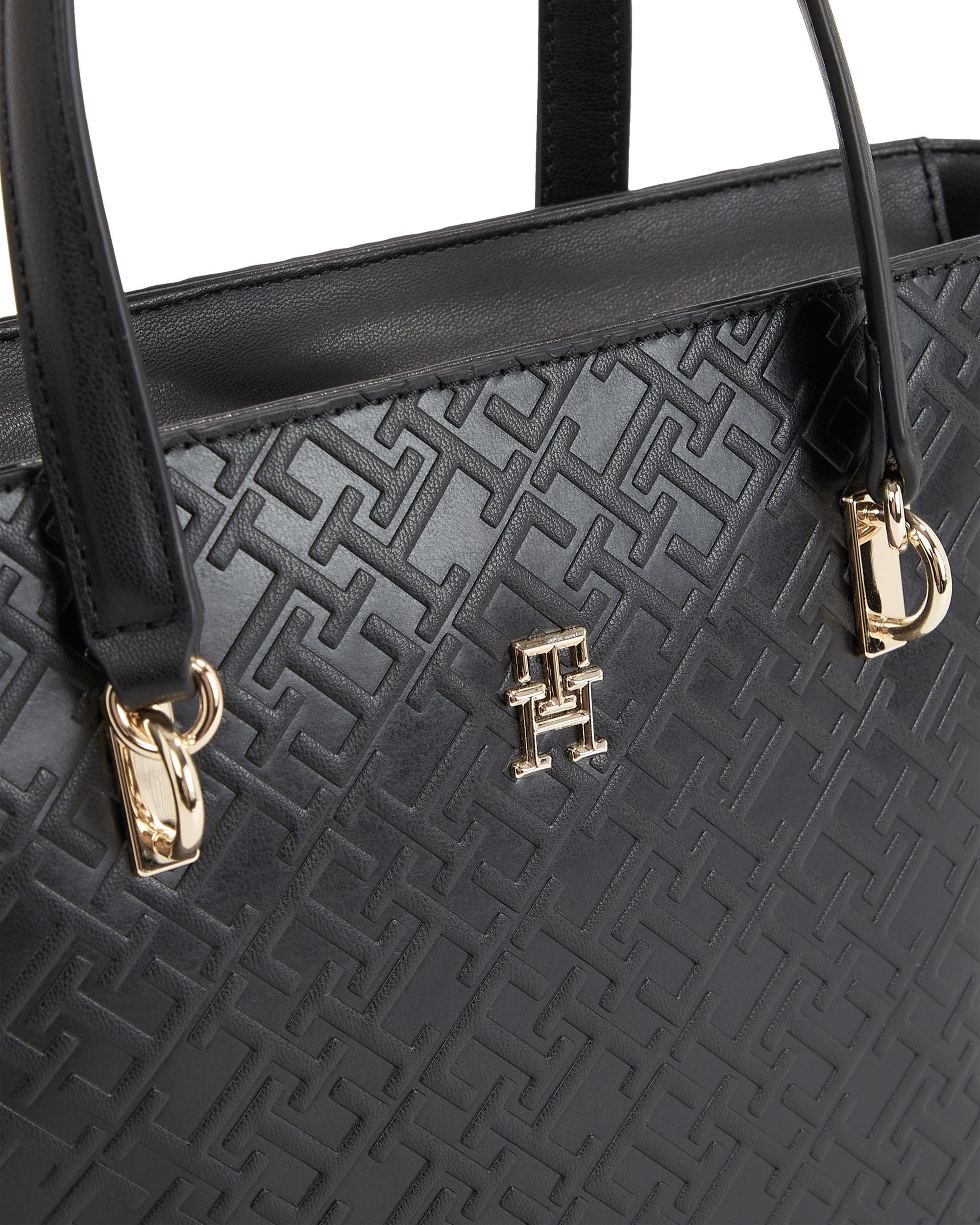 Tommy Hilfiger TH Mono Refined Womens Mini Tote Bag - Image 2