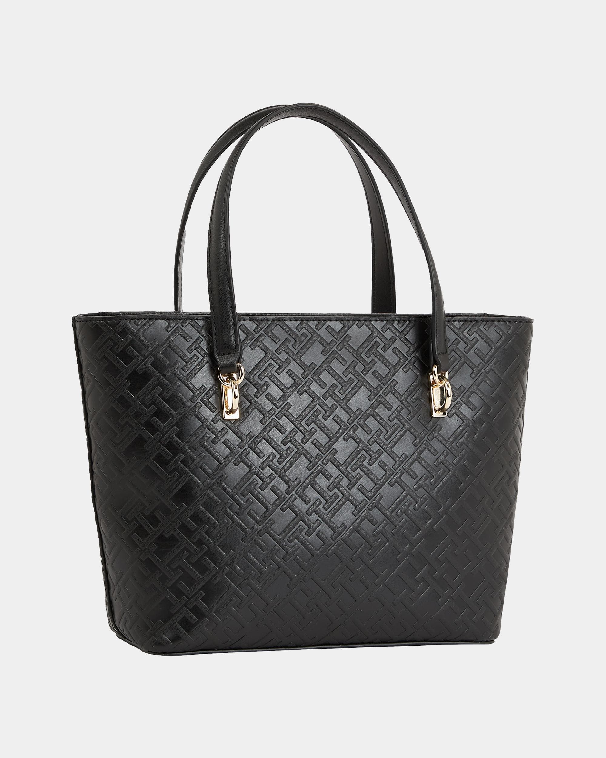 Tommy Hilfiger TH Mono Refined Womens Mini Tote Bag - Image 3