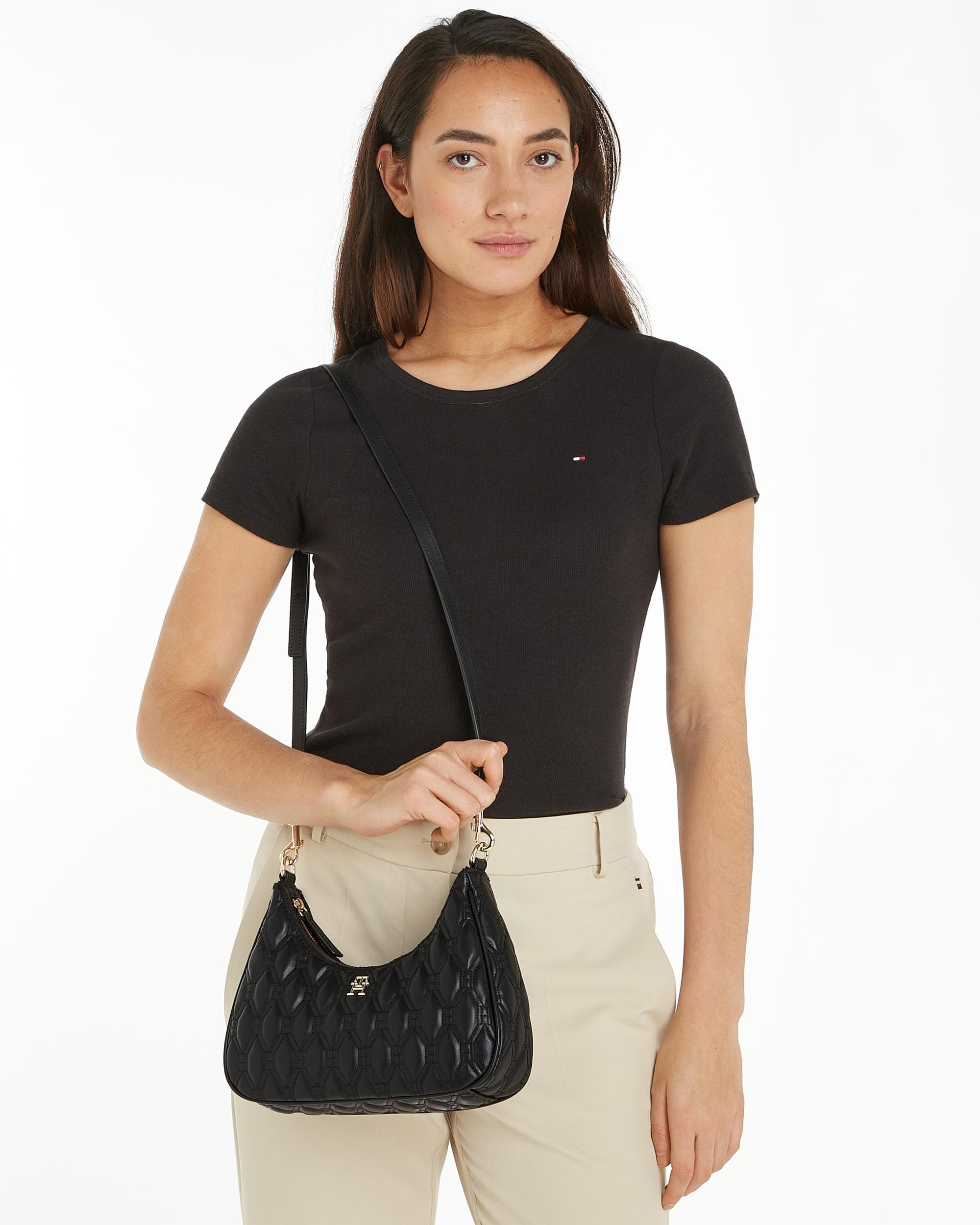 Tommy Hilfiger TH Refined Quilted Womens Crossover Bag - Image 7