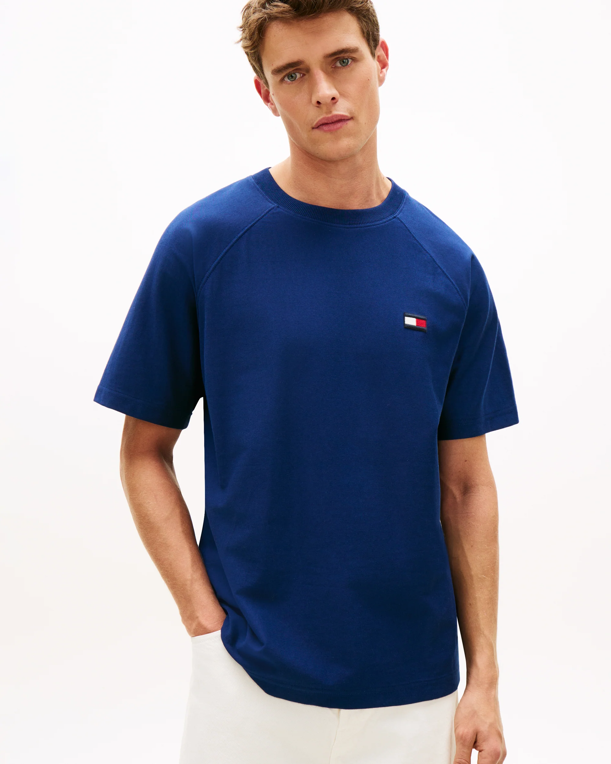 Tommy Hilfiger Tommy Flag Elevated Mens T-Shirt - Carbon Navy