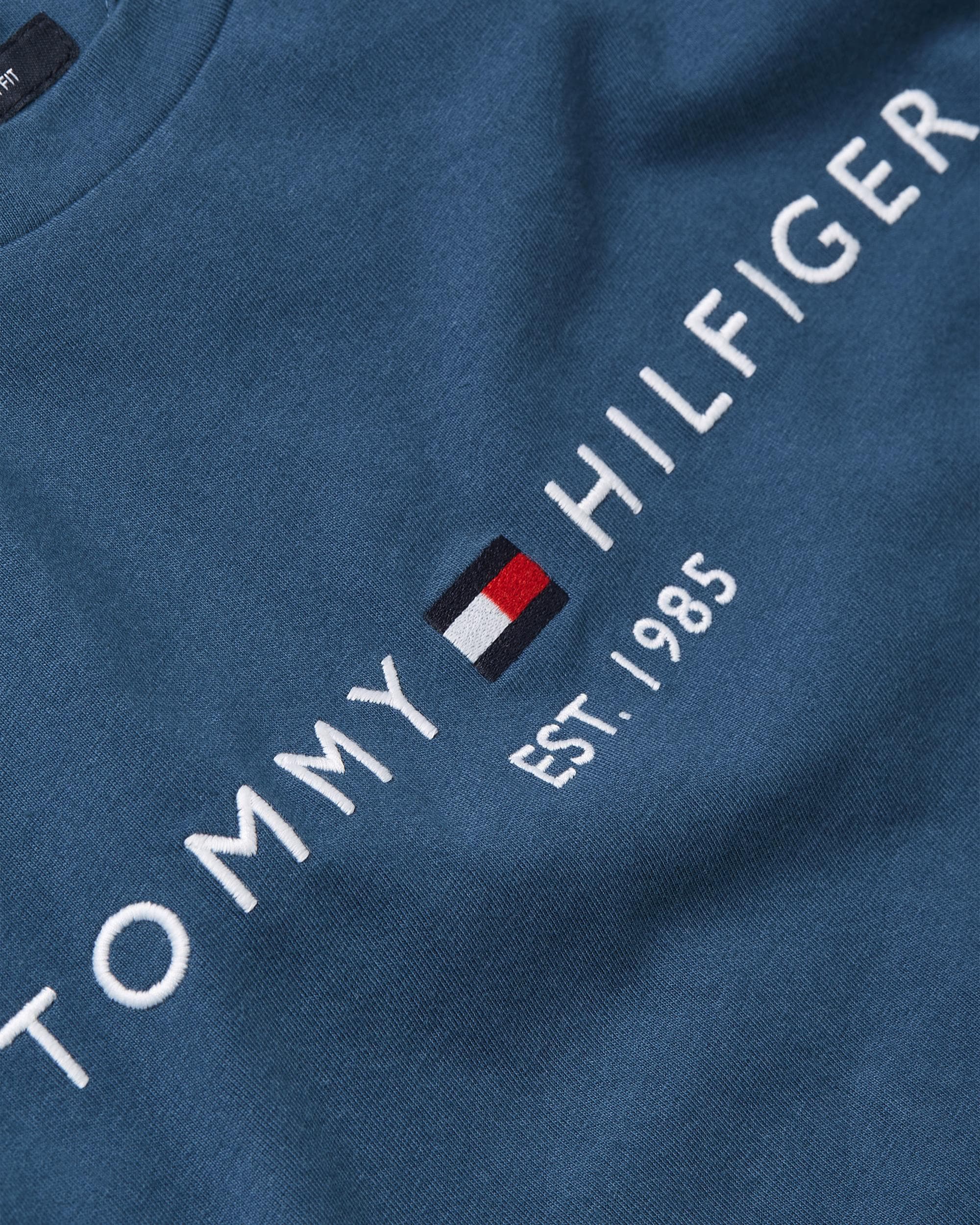 Tommy Hilfiger Tommy Logo Basic Mens T-Shirt - Aegean Sea - Image 4