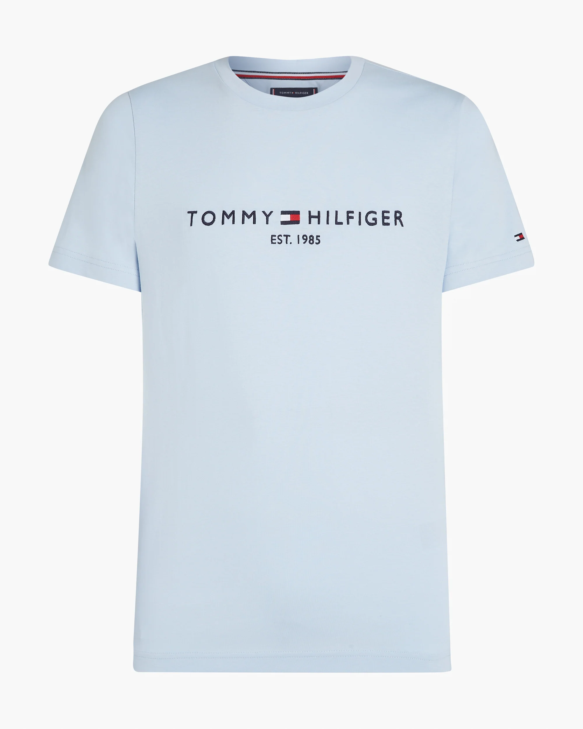 Tommy Hilfiger Tommy Logo Basic Mens T-Shirt - Breezy Blue - Image 6