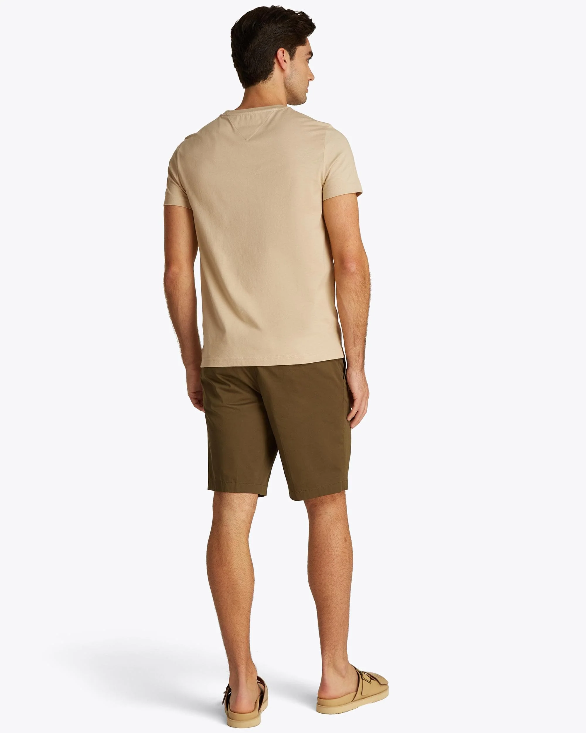 Tommy Hilfiger Tommy Logo Basic Mens T-Shirt - Sandalwood - Image 2