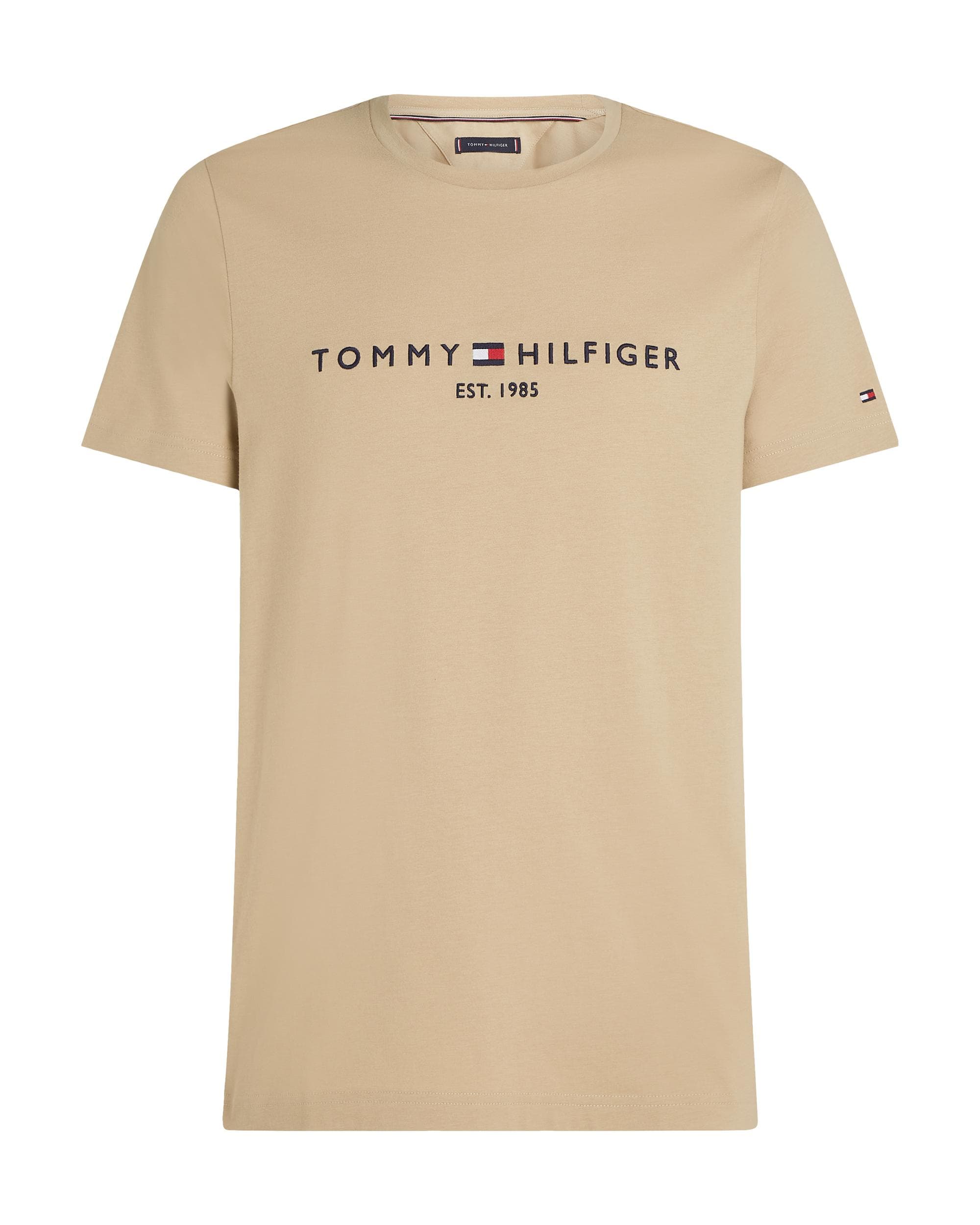 Tommy Hilfiger Tommy Logo Basic Mens T-Shirt - Sandalwood - Image 5