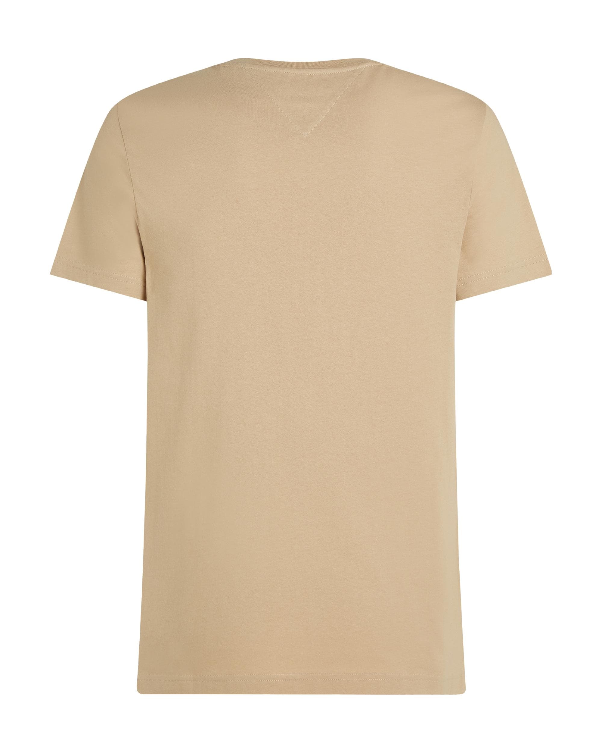 Tommy Hilfiger Tommy Logo Basic Mens T-Shirt - Sandalwood - Image 6