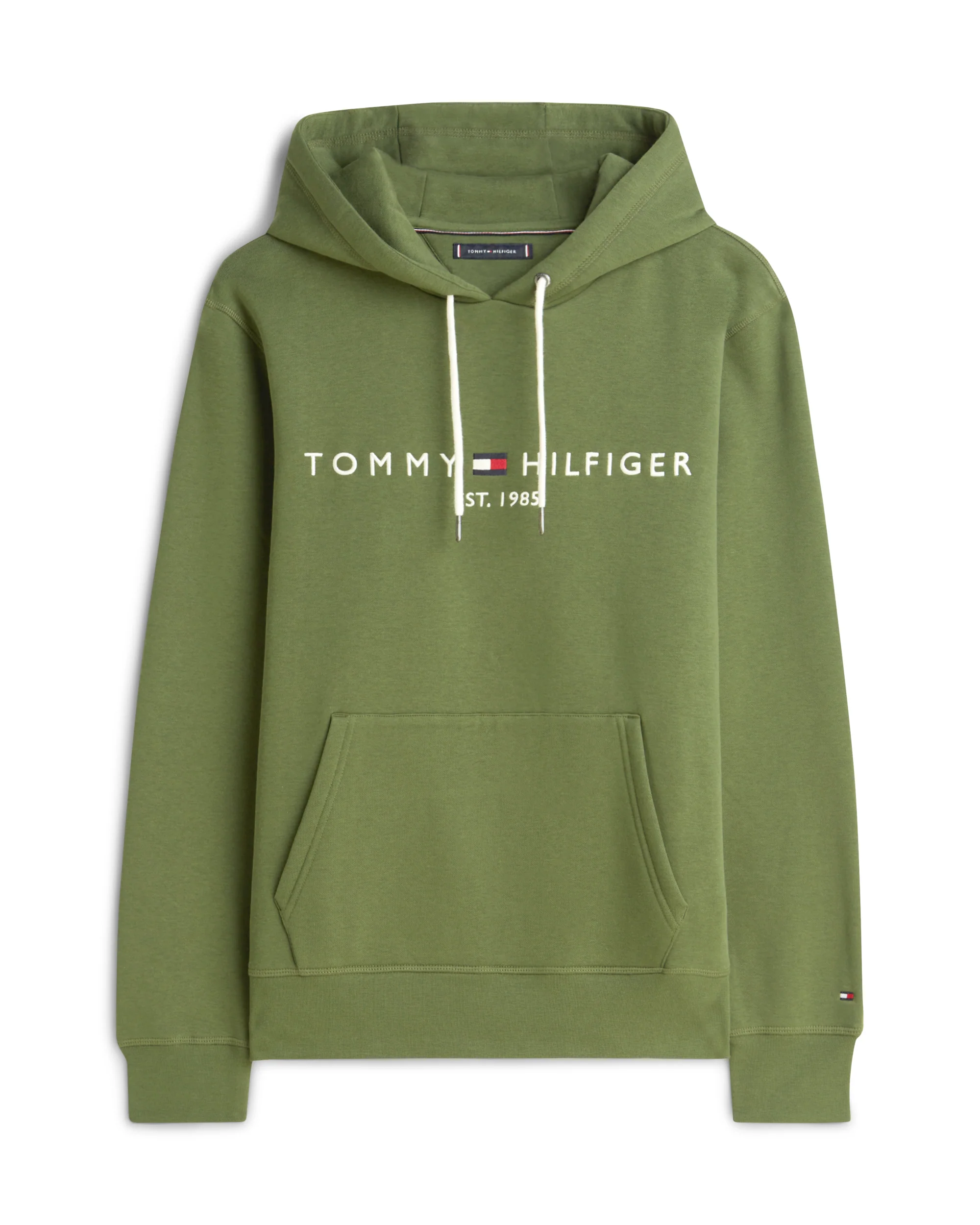 Tommy Hilfiger Tommy Logo Flex Fleece Hoodie - Mountain Pine - Image 5