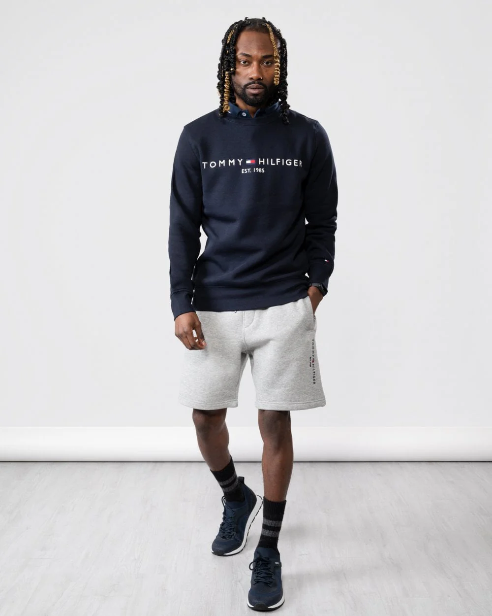 Tommy Hilfiger Tommy Logo Mens Sweatshirt - Desert Sky - Image 3