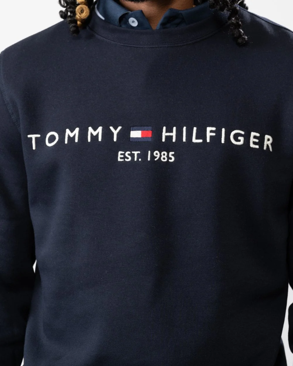 Tommy Hilfiger Tommy Logo Mens Sweatshirt - Desert Sky - Image 6