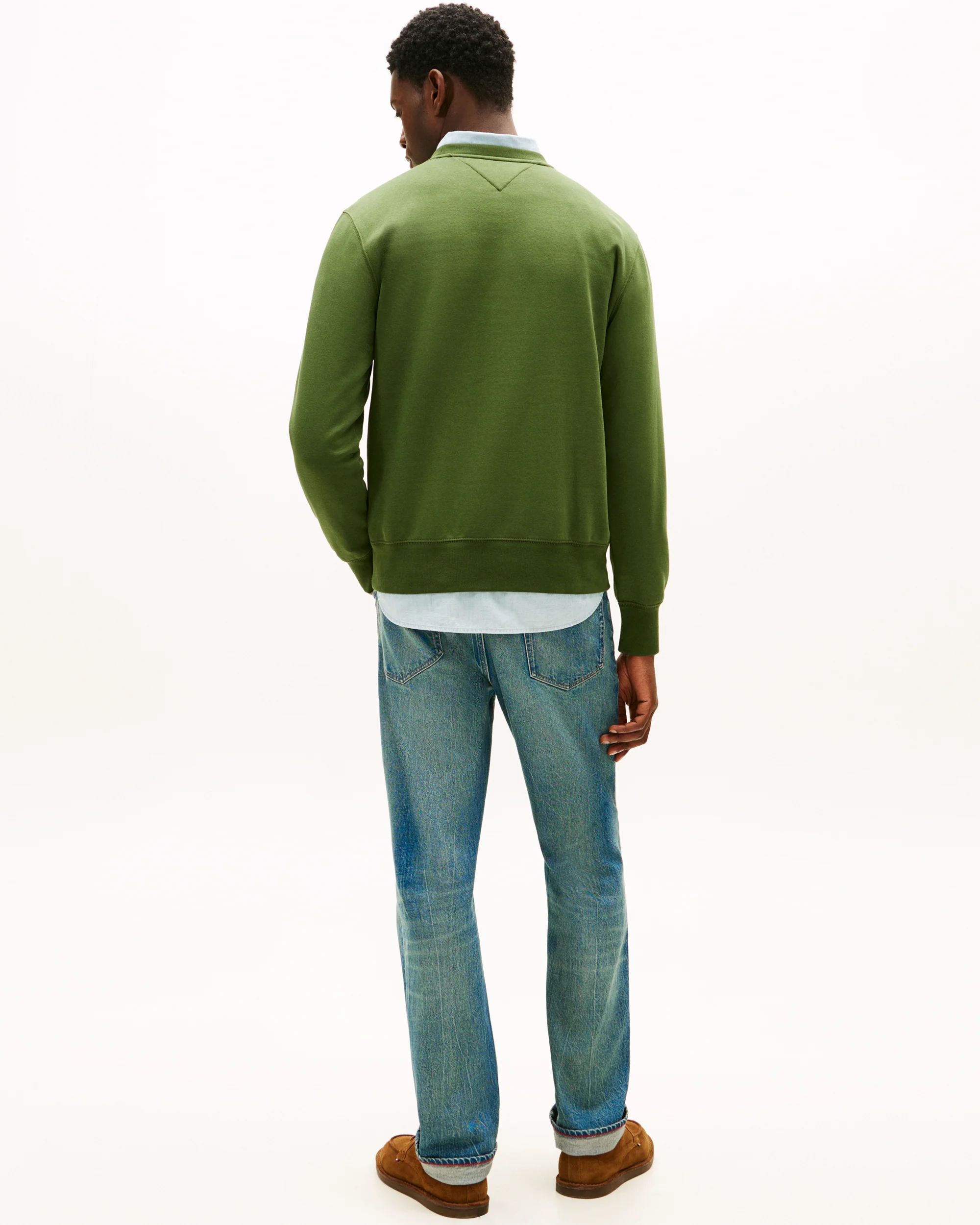 Tommy Hilfiger Tommy Logo Mens Sweatshirt - Mountain Pine - Image 4