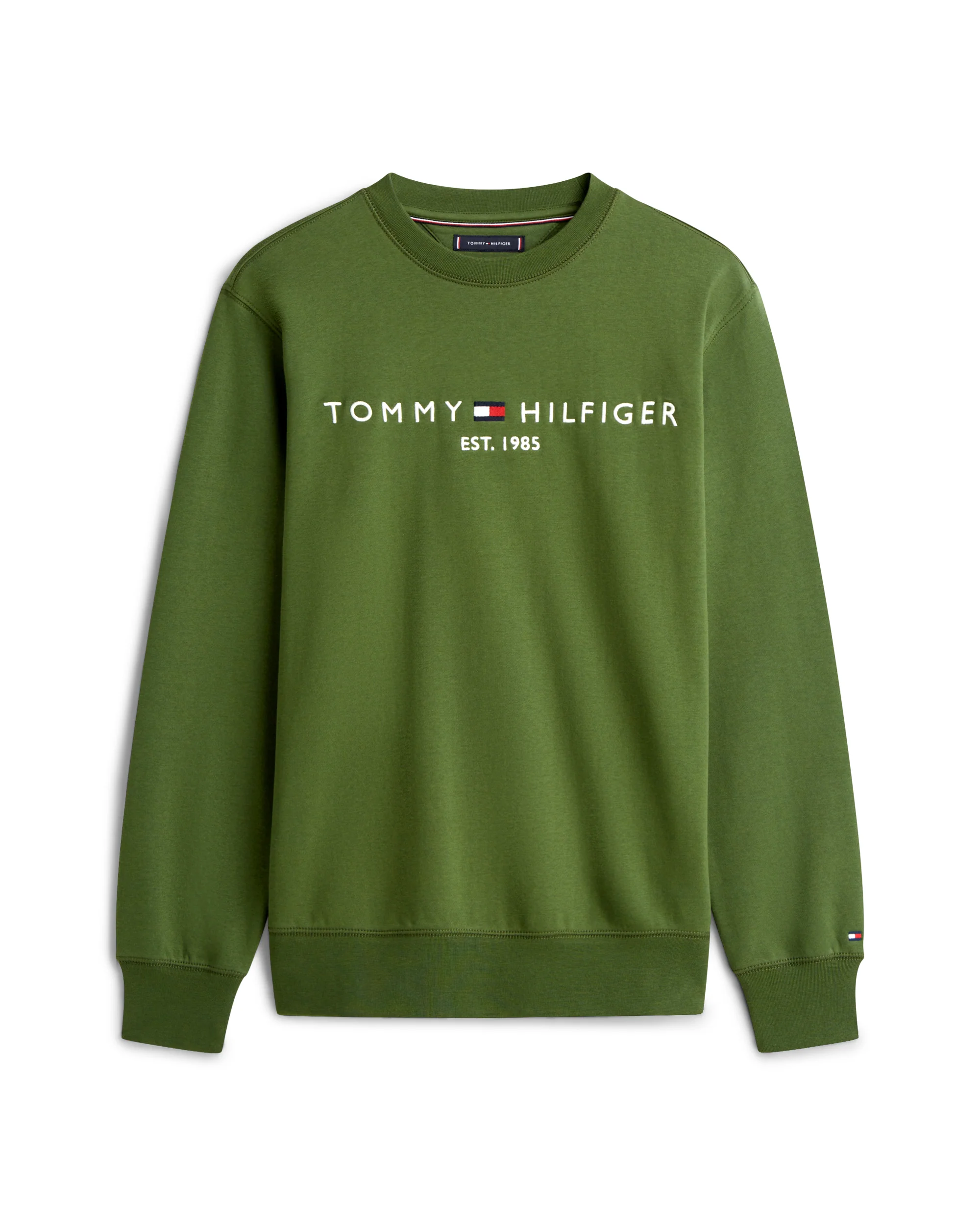 Tommy Hilfiger Tommy Logo Mens Sweatshirt - Mountain Pine - Image 5