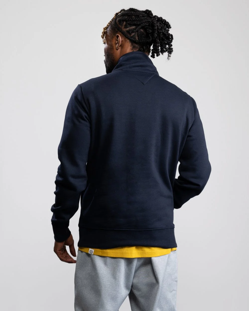 Tommy Hilfiger Tommy Logo Mockneck Mens Sweatshirt - Desert Sky - Image 3