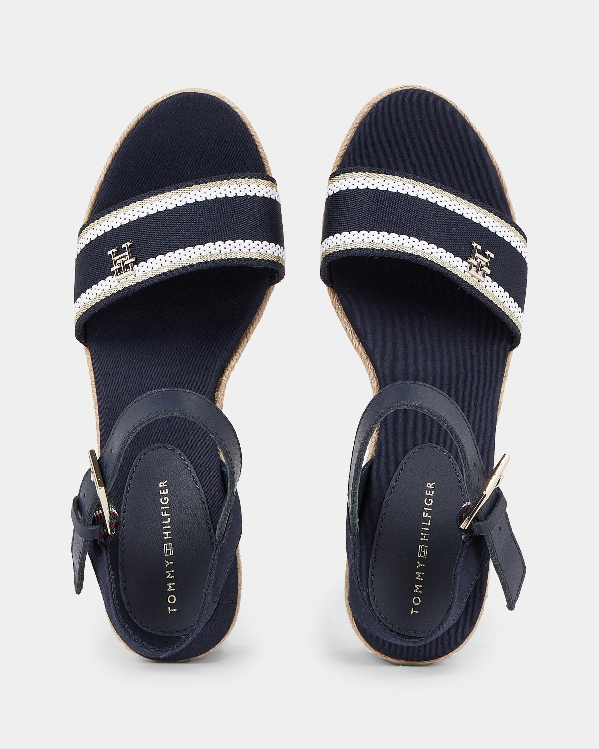 Tommy Hilfiger Webbing Womens Wedge Espadrilles - Image 2