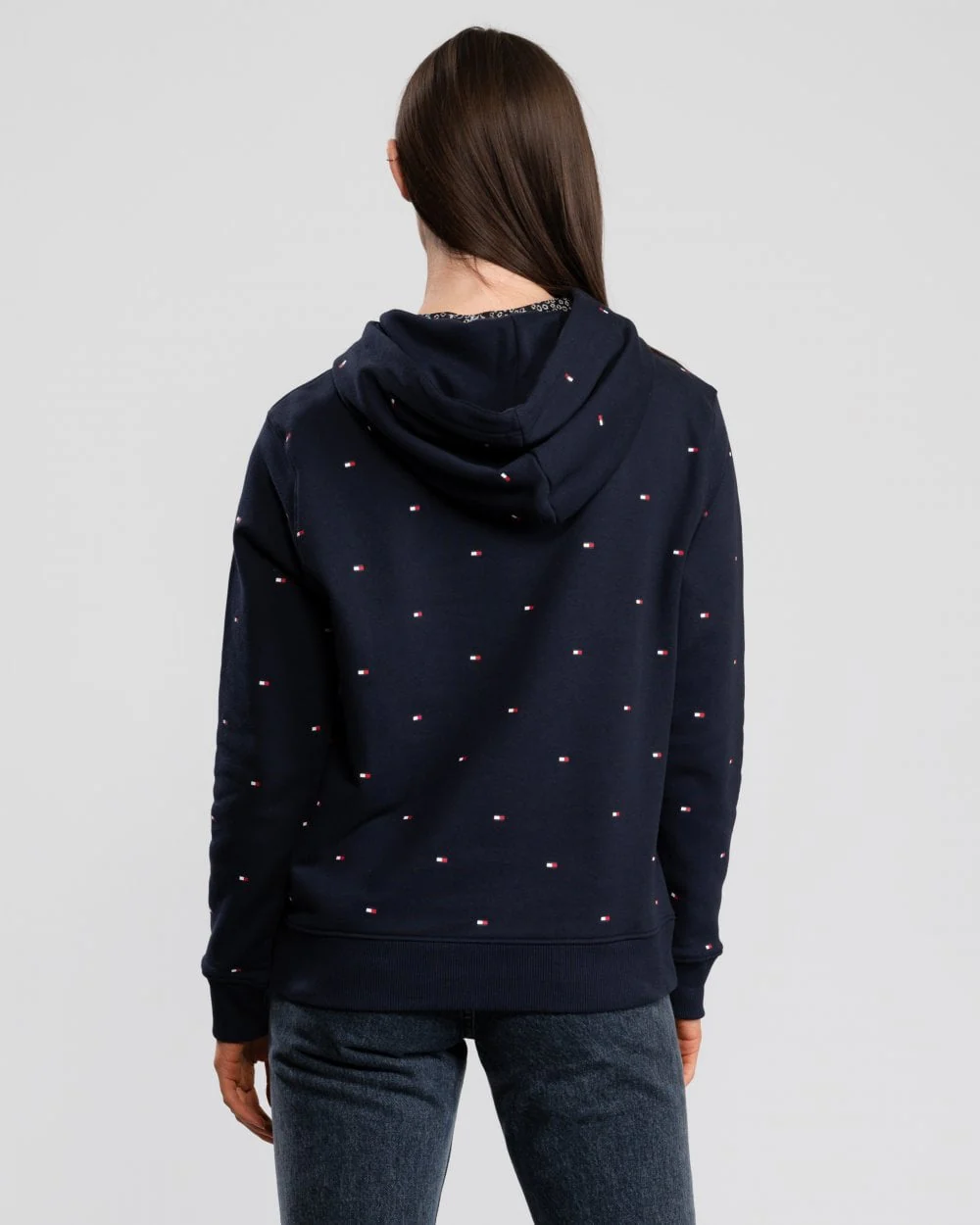 Tommy Hilfiger Womens Flag Print Hoodie - Image 3