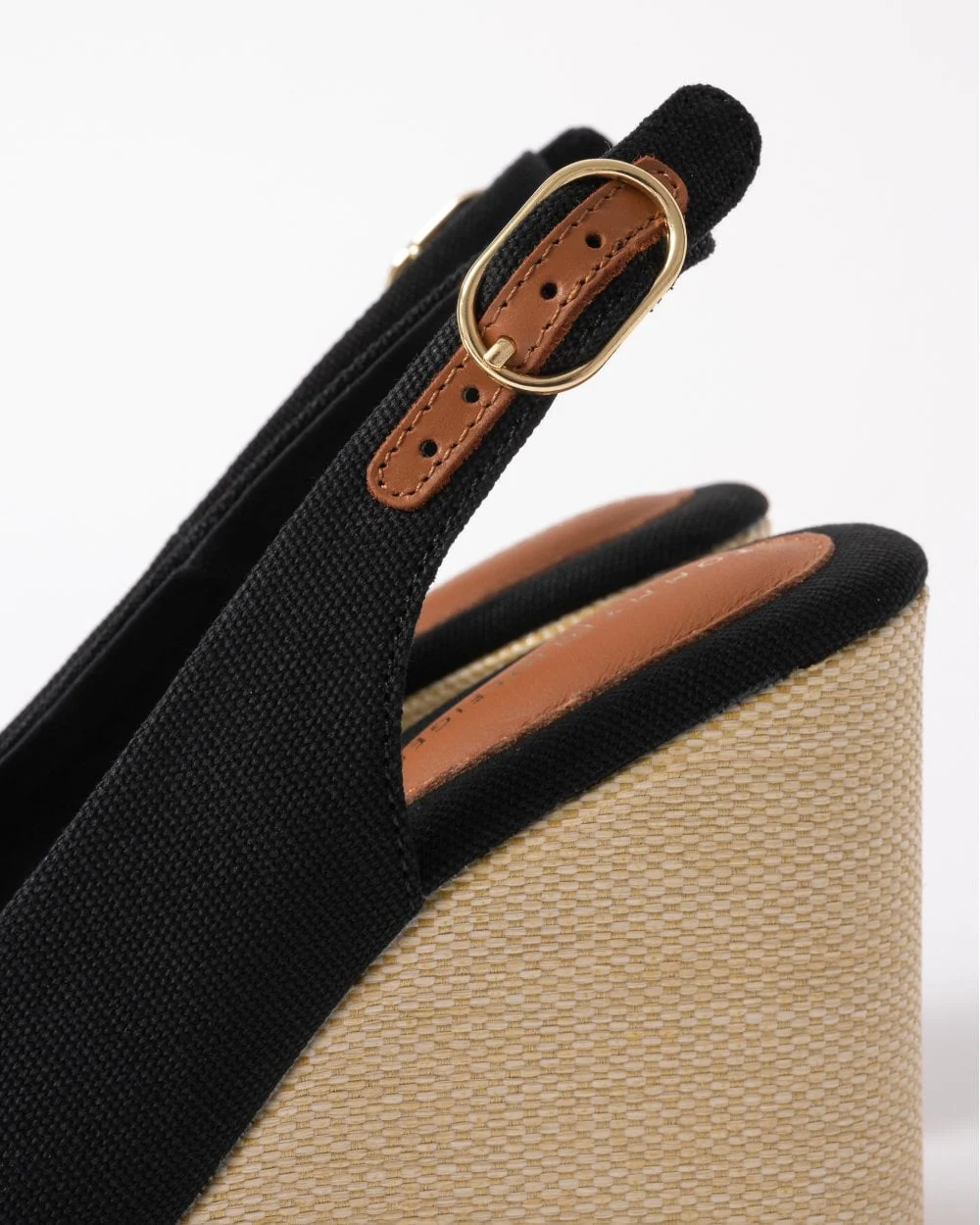 Tommy Hilfiger Womens Flag Slingback Wedge Espadrille - Black - Image 7