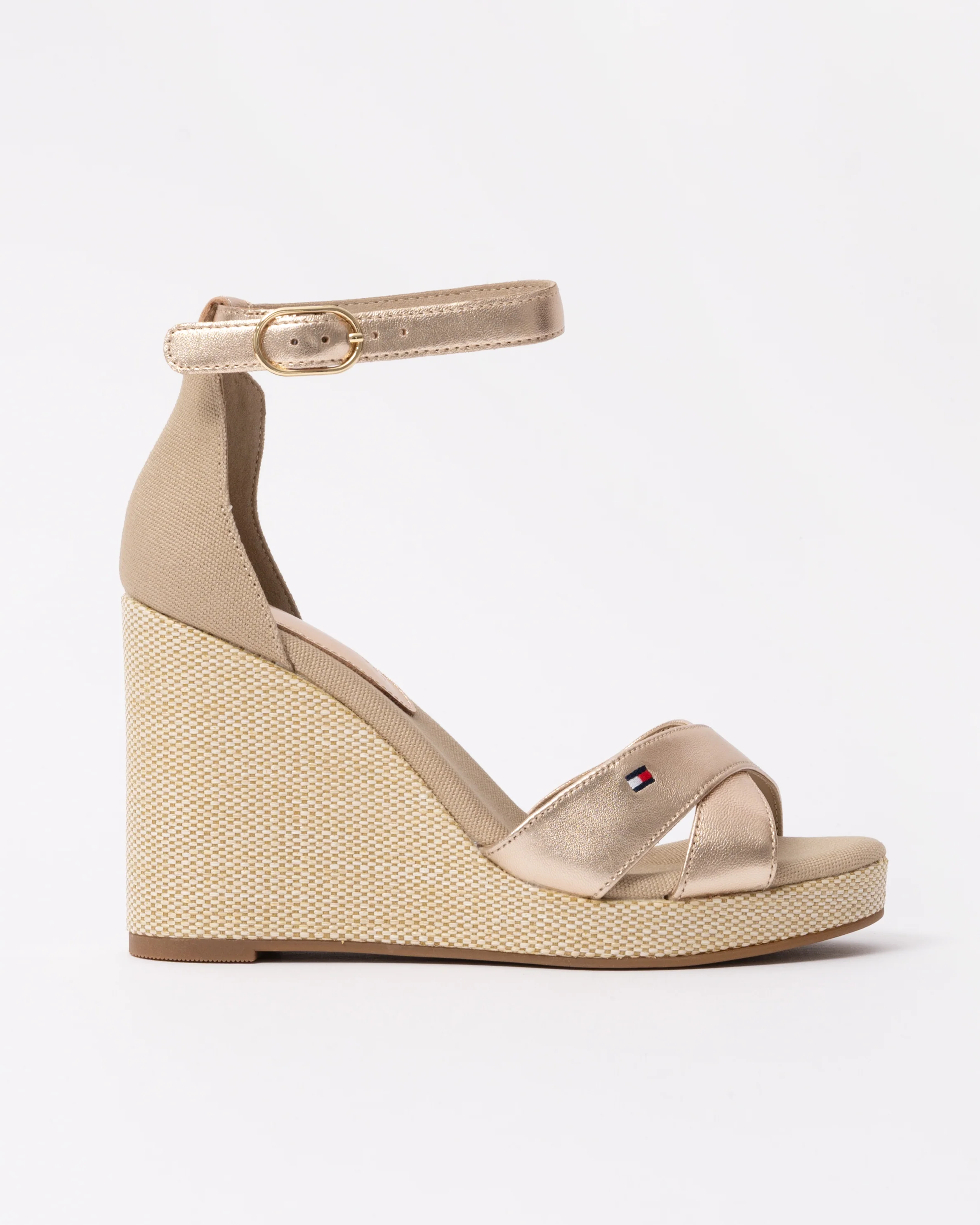 Tommy Hilfiger Womens Metallic Wedge Espadrille Sandals - Image 3