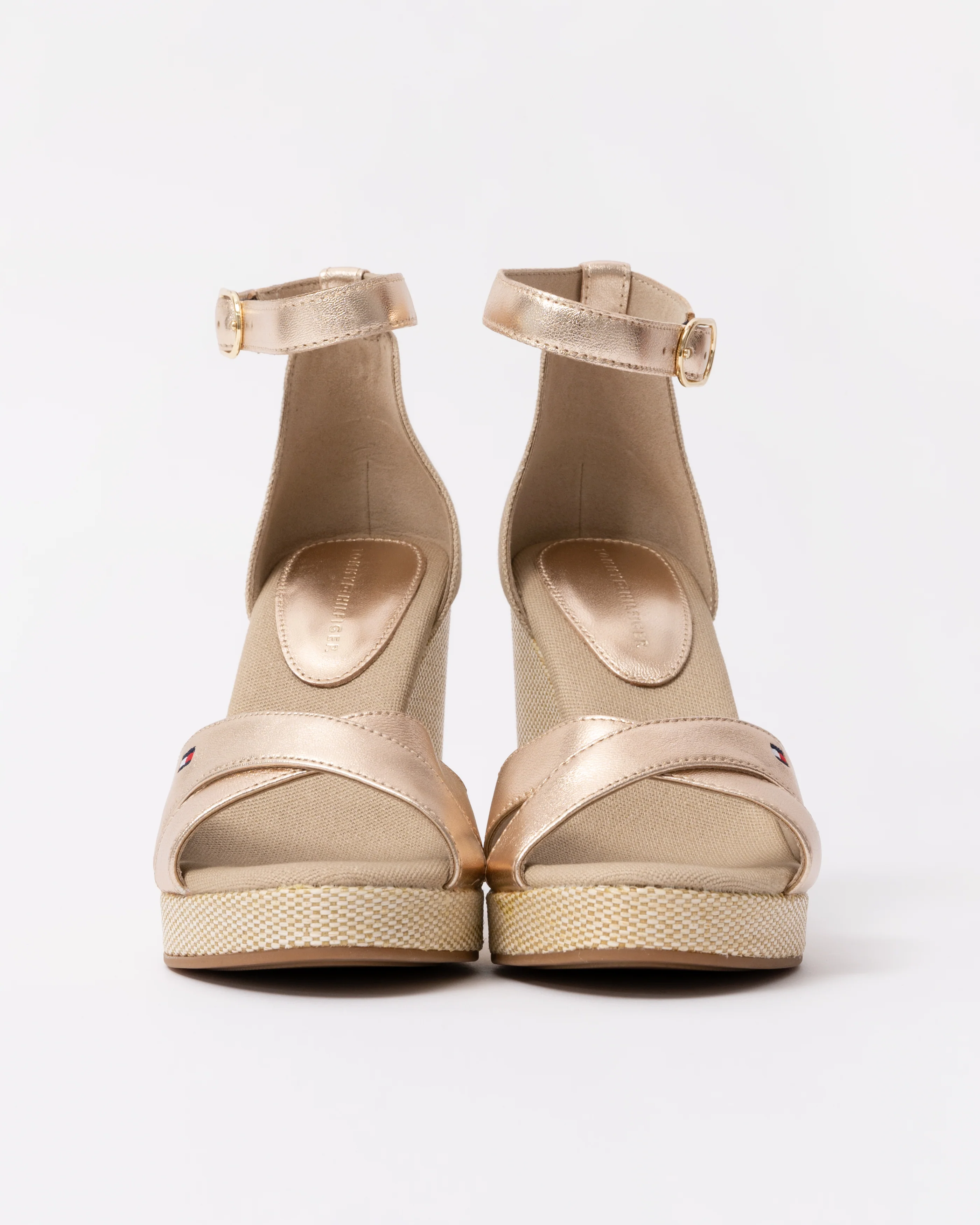 Tommy Hilfiger Womens Metallic Wedge Espadrille Sandals - Image 5