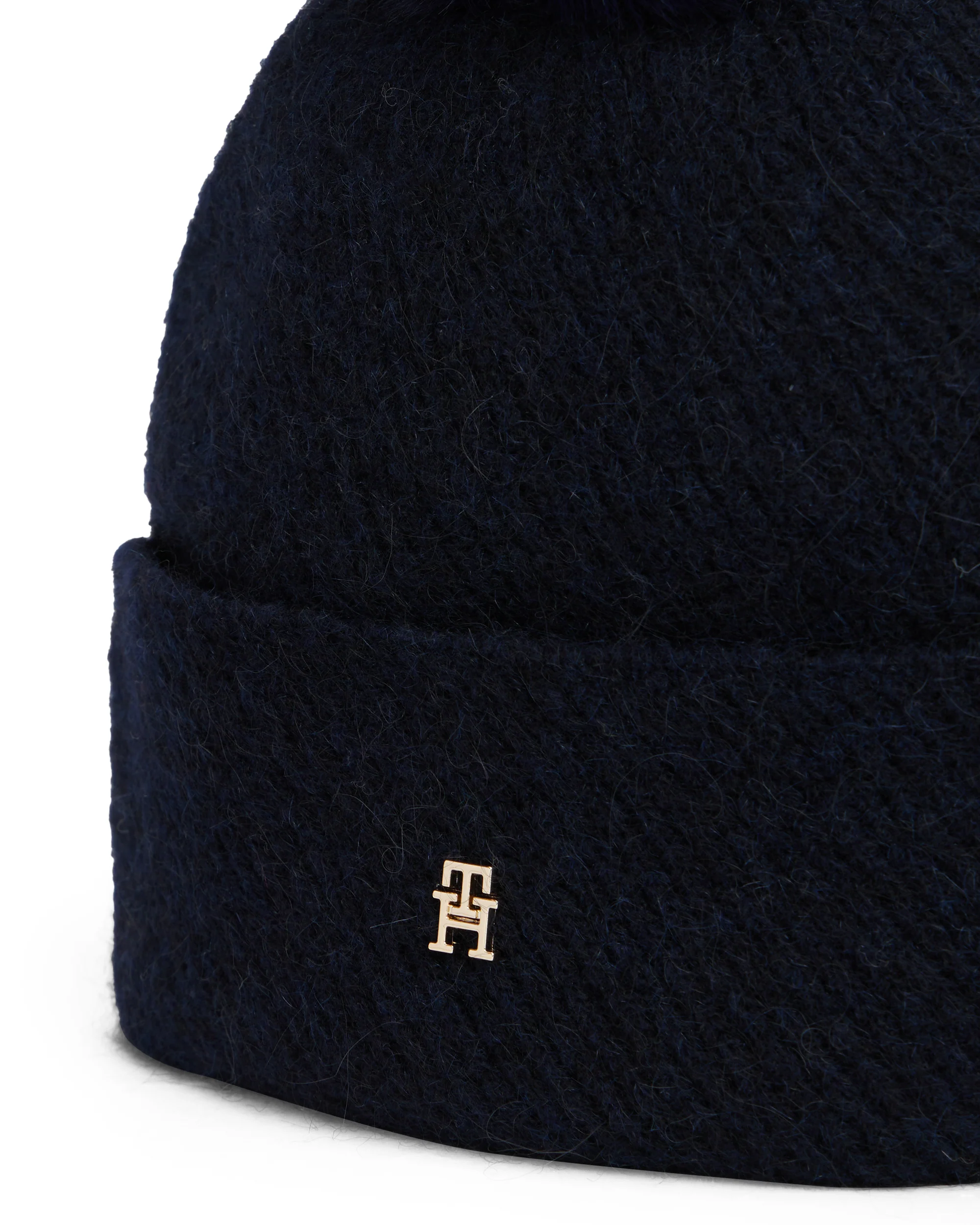 Tommy Hilfiger Womens Pom Pom Beanie Gift Set - Space Blue - Image 2