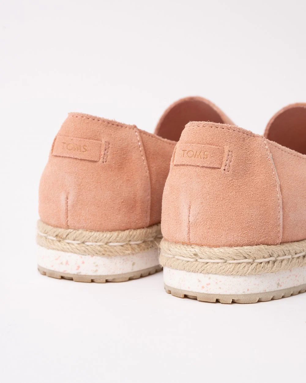 TOMS Coral Pink Suede Womens Palma Espadrille - Image 2