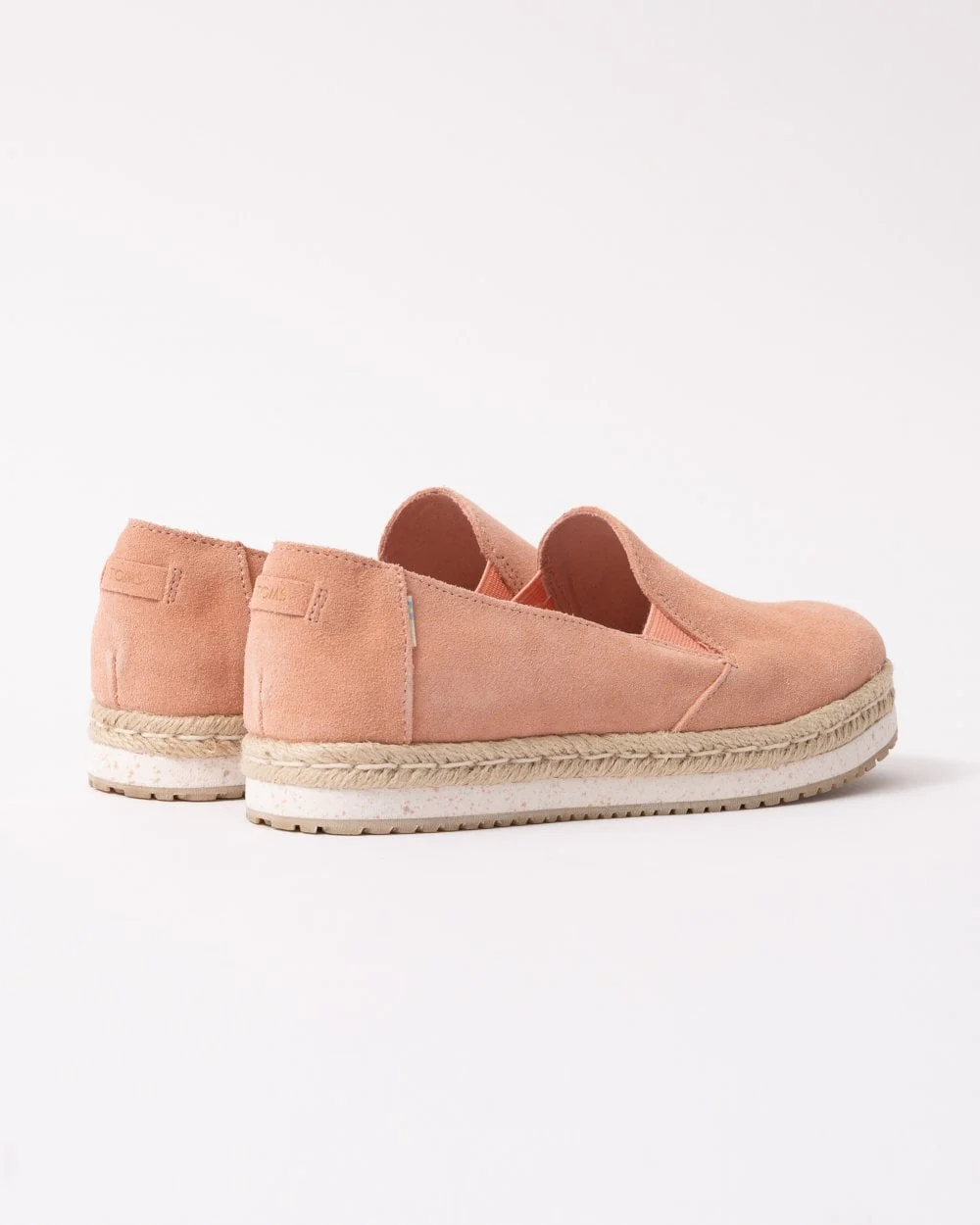 TOMS Coral Pink Suede Womens Palma Espadrille - Image 5