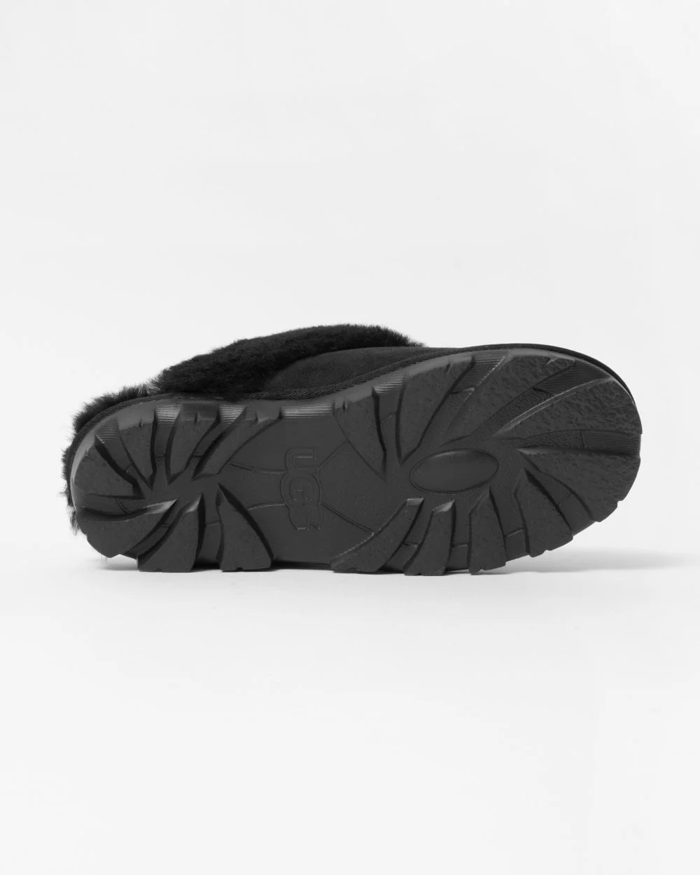 UGG Coquette Womens Sheepskin Mule Slippers - Black - Image 3