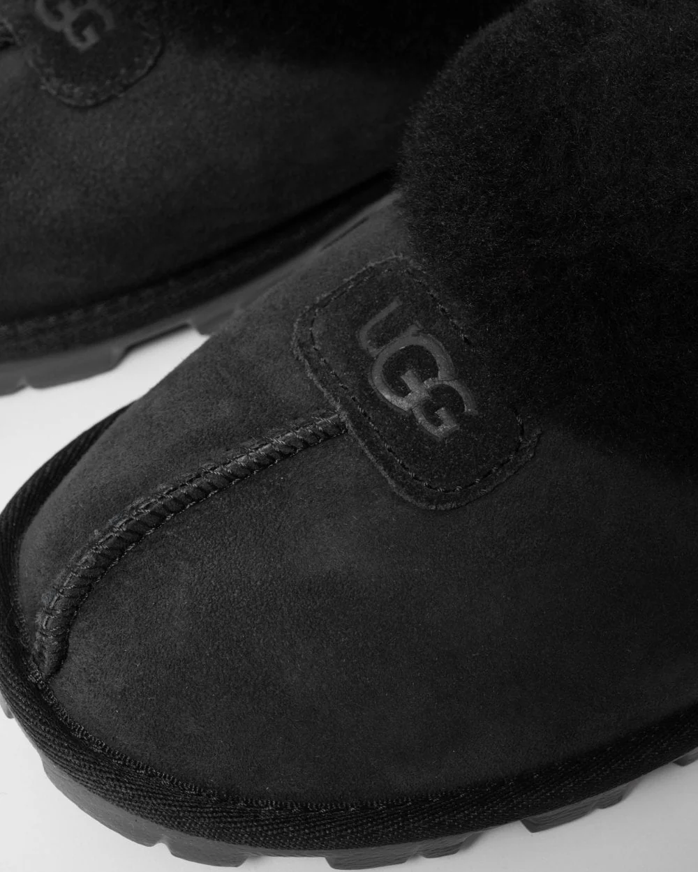 UGG Coquette Womens Sheepskin Mule Slippers - Black - Image 5
